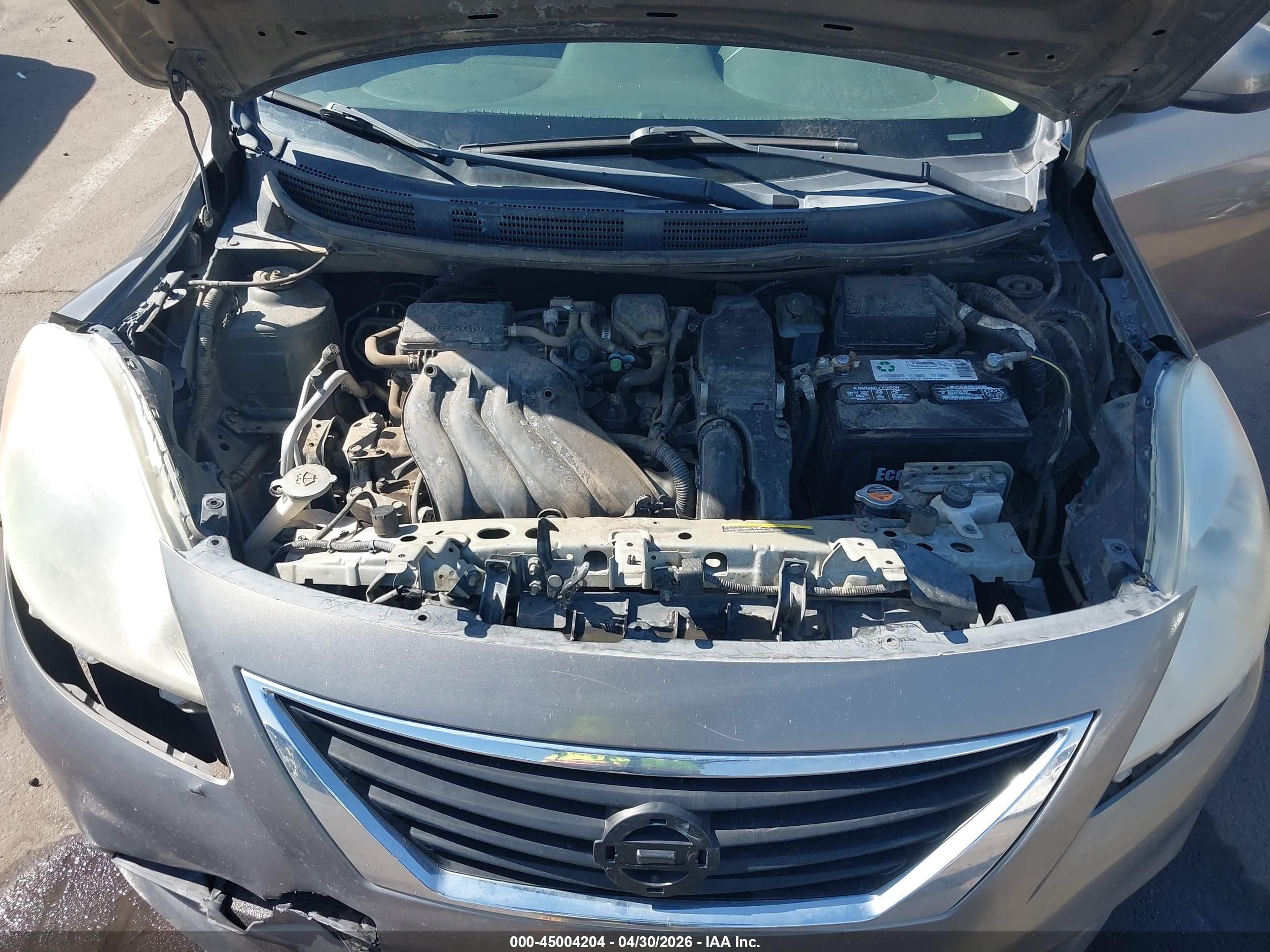 2012 Nissan Versa 1.6 Sv Серый vin: 3N1CN7AP2CL814535