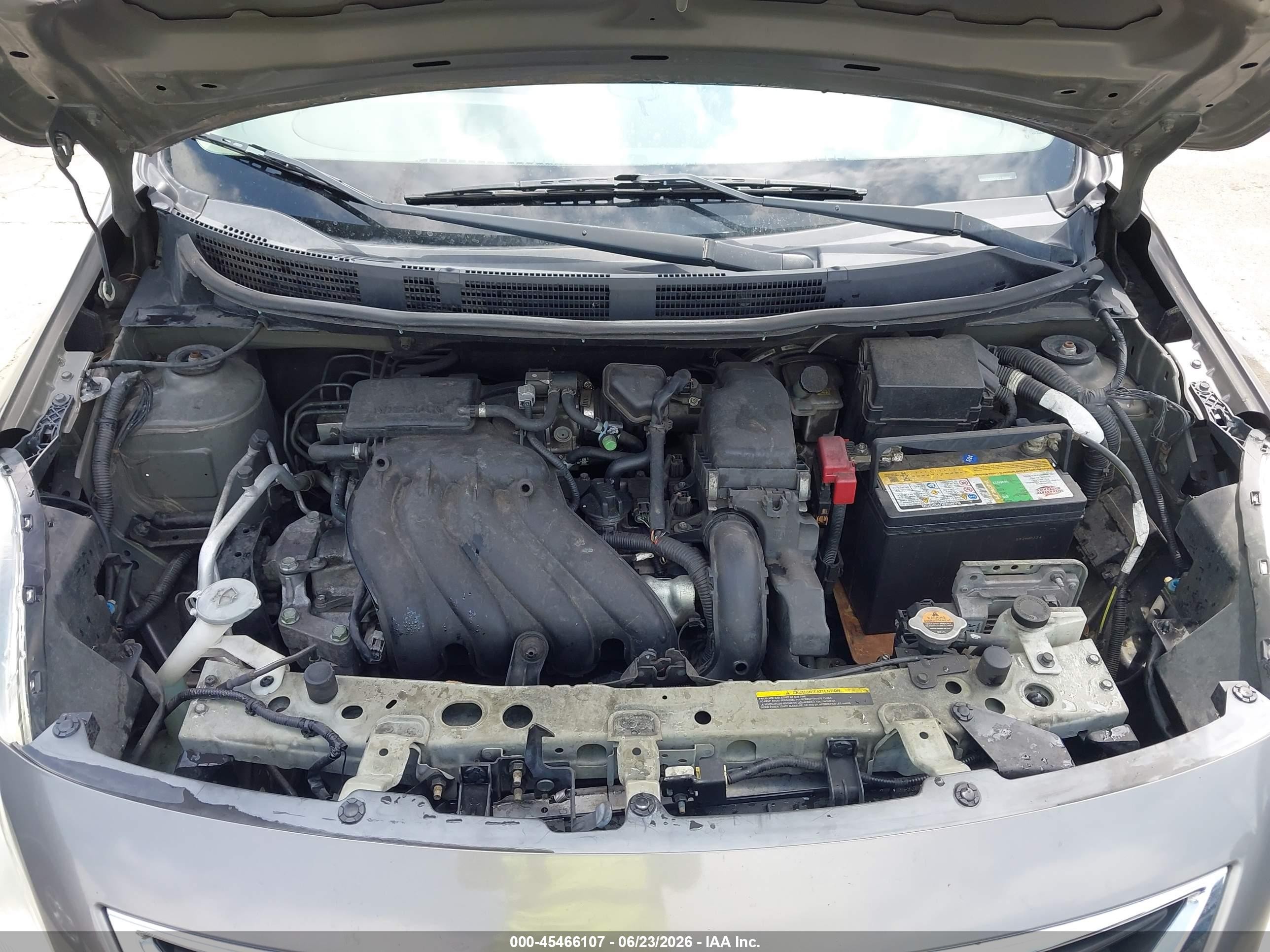 2012 Nissan Versa 1.6 Sv Серый vin: 3N1CN7AP2CL854842