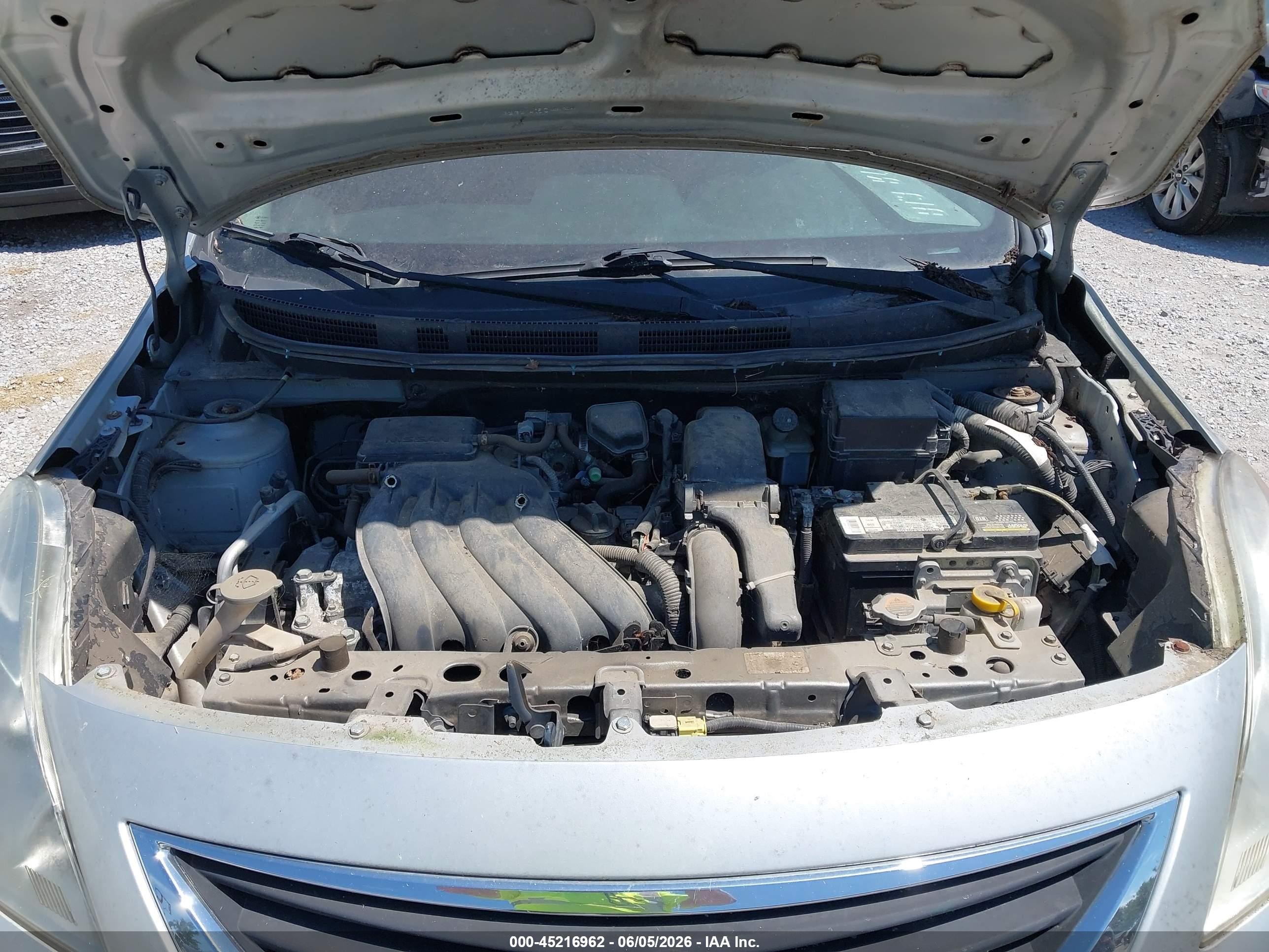 2012 Nissan Versa 1.6 Sl Silver vin: 3N1CN7AP2CL860530
