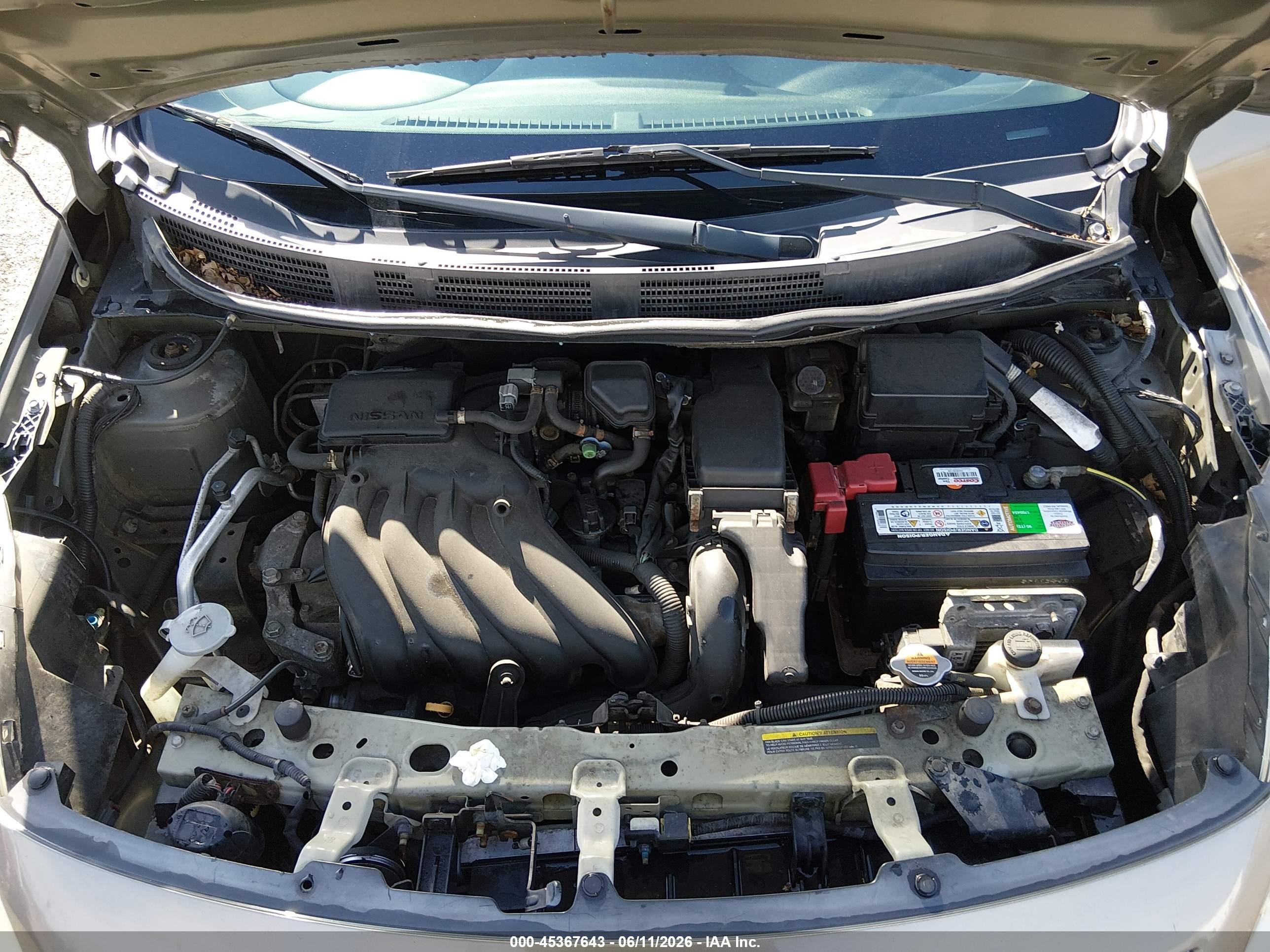 2012 Nissan Versa 1.6 Sv Серый vin: 3N1CN7AP2CL861760