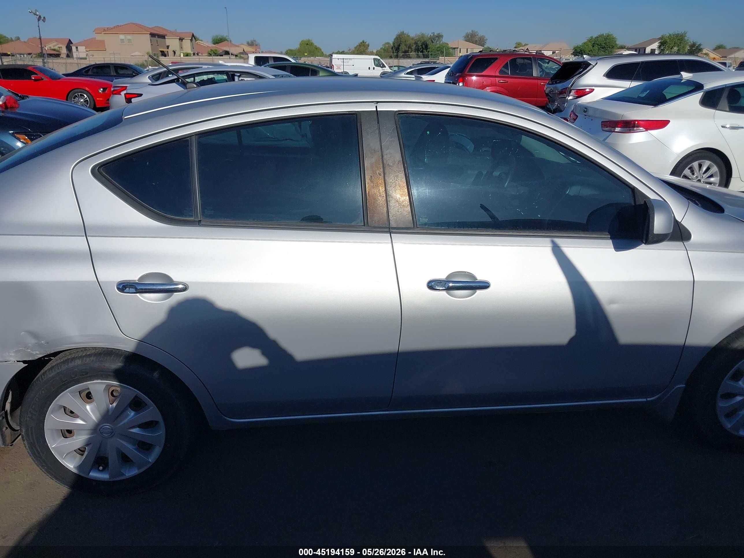 2012 Nissan Versa 1.6 Sv Silver vin: 3N1CN7AP2CL873505