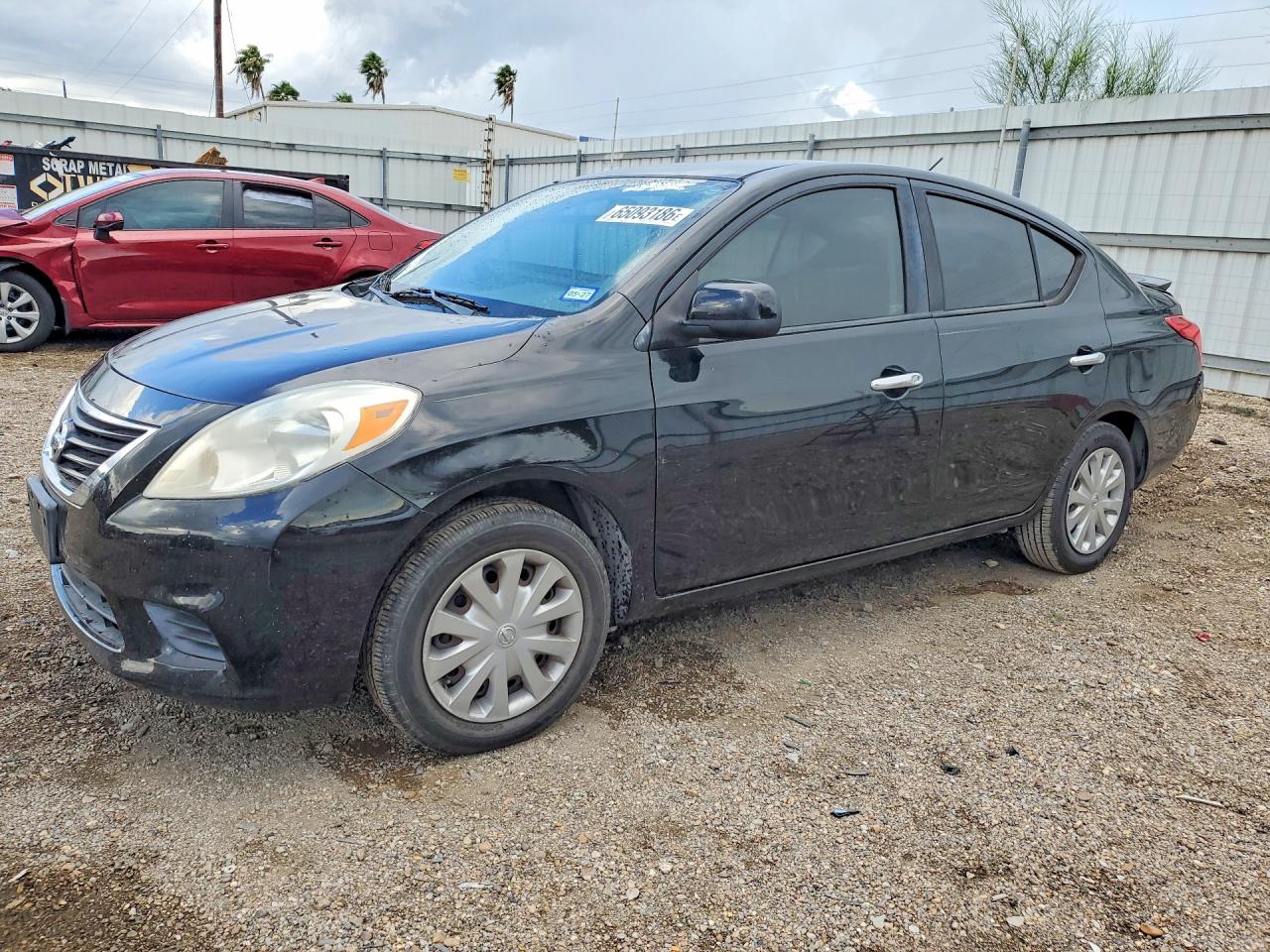 2012 Nissan Versa 1.6 S Black vin: 3N1CN7AP2CL920516