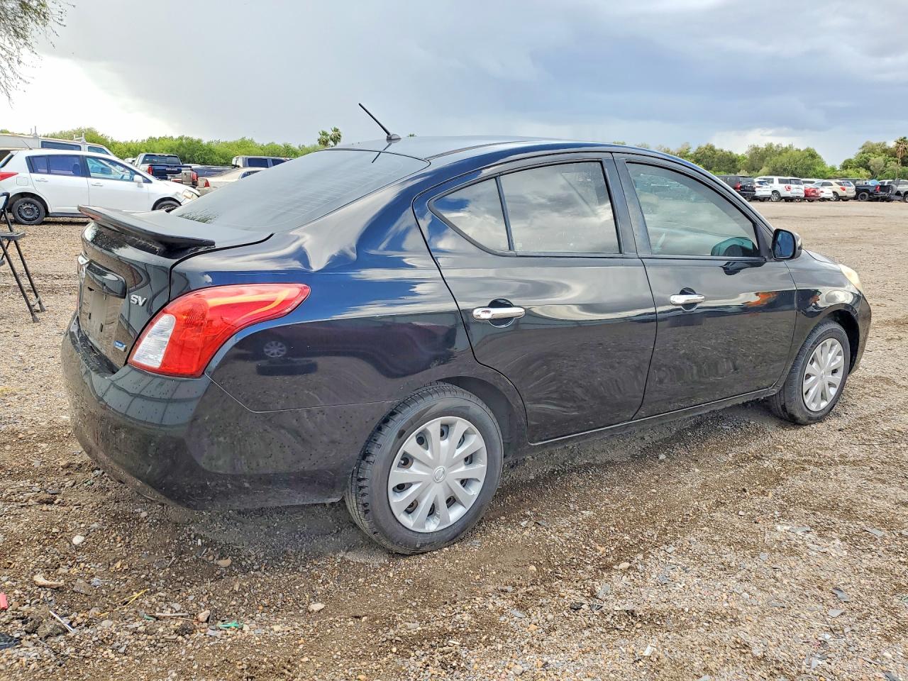 2012 Nissan Versa 1.6 S Black vin: 3N1CN7AP2CL920516