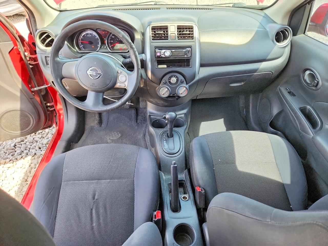 2012 Nissan Versa 1.6 S Red vin: 3N1CN7AP2CL927546