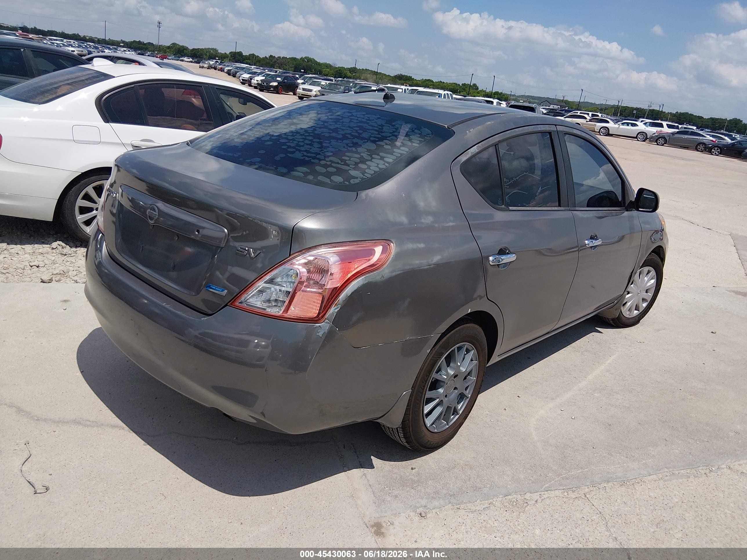 2012 Nissan Versa 1.6 Sv Gray vin: 3N1CN7AP2CL940510