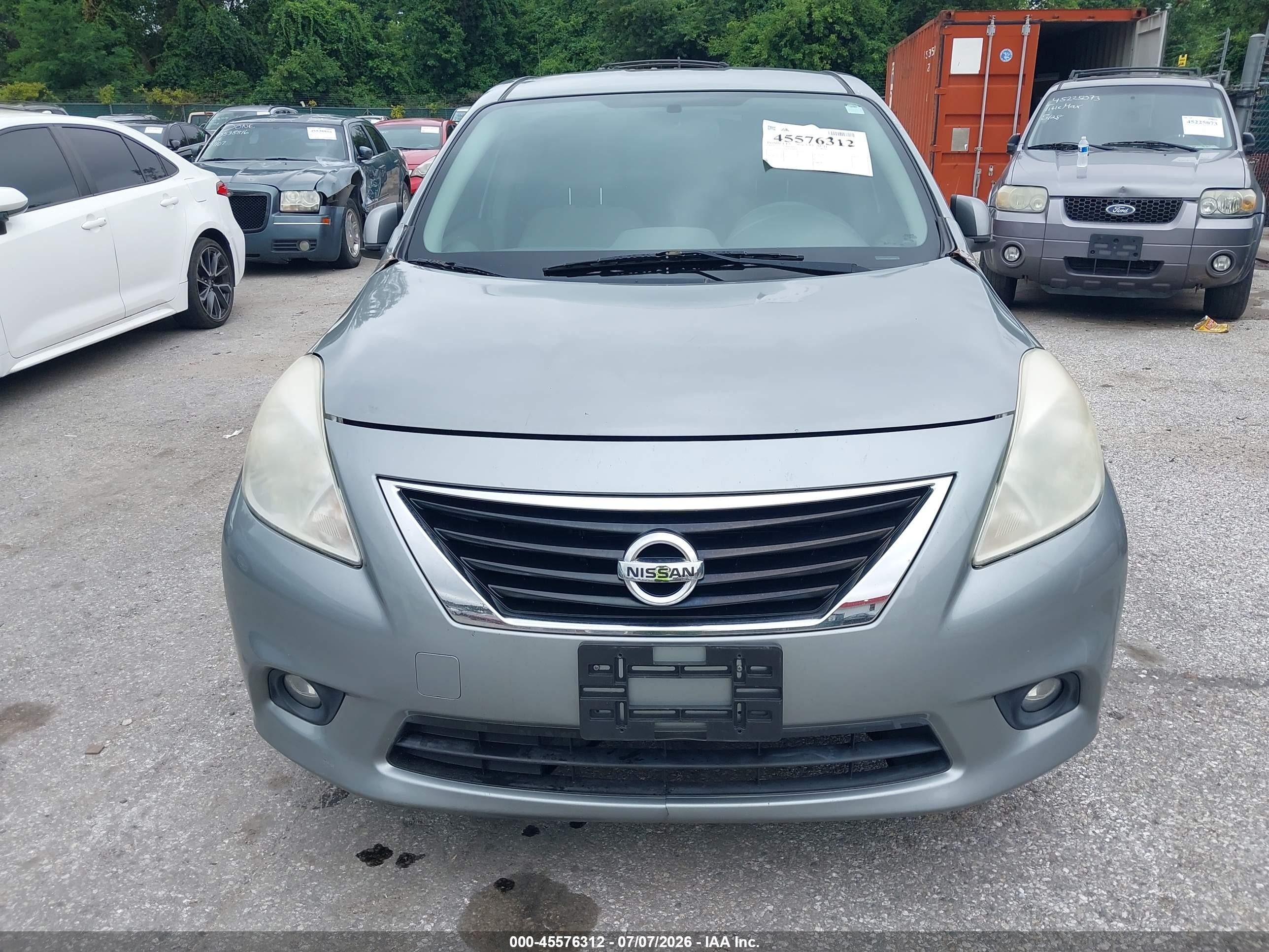 2013 Nissan Versa 1.6 Sl Gray vin: 3N1CN7AP2DL820868