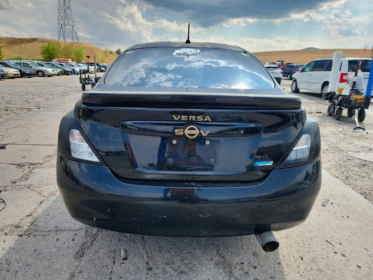 2013 Nissan Versa 1.6 S Black vin: 3N1CN7AP2DL850016