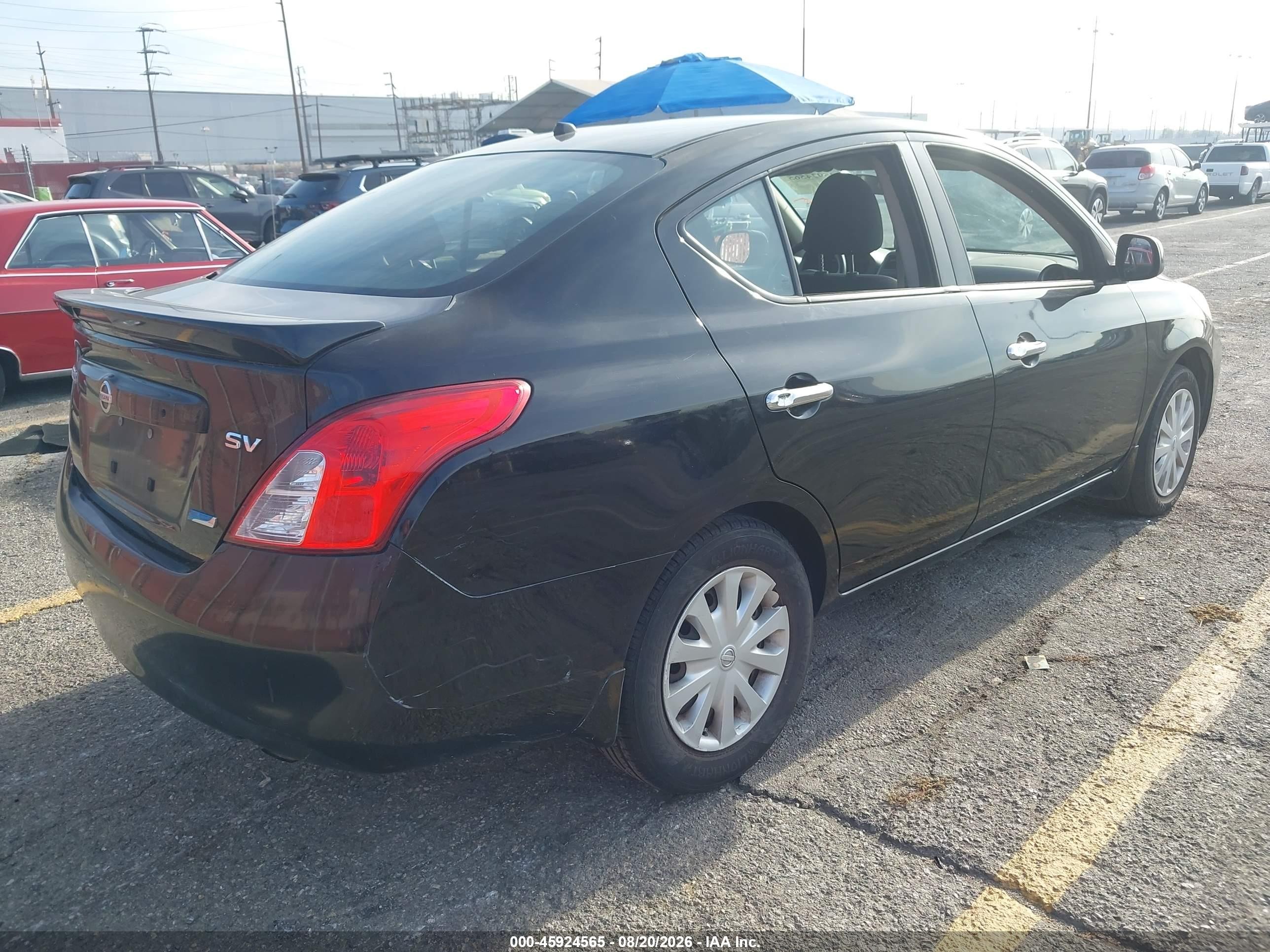 2013 Nissan Versa 1.6 Sv Black vin: 3N1CN7AP2DL861288