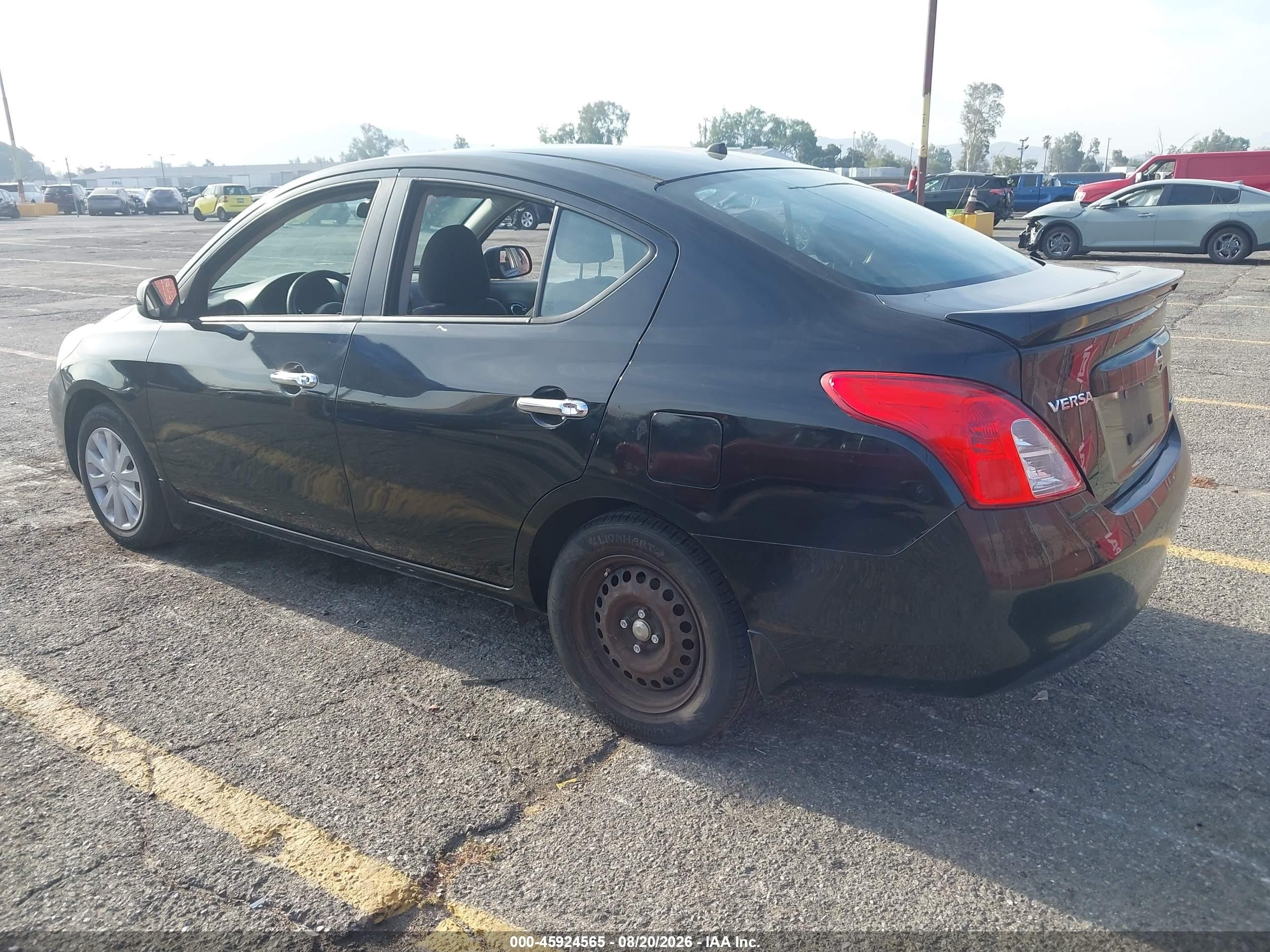 2013 Nissan Versa 1.6 Sv Black vin: 3N1CN7AP2DL861288