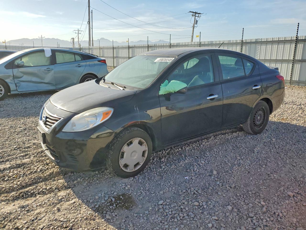 2013 Nissan Versa 1.6 S Black vin: 3N1CN7AP2DL865714