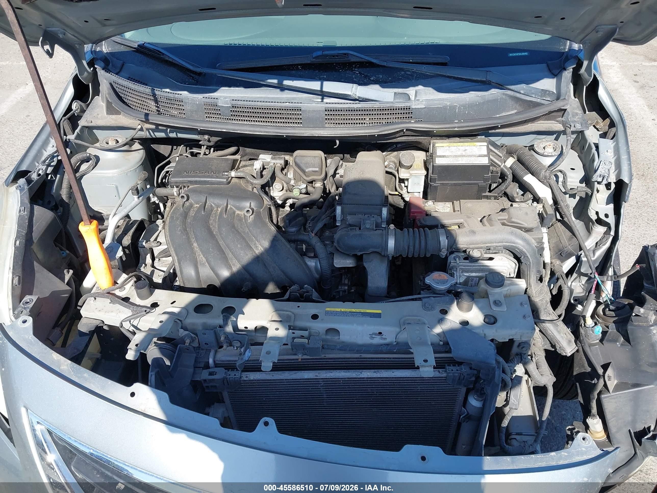2013 Nissan Versa 1.6 Sl Серебряный vin: 3N1CN7AP2DL886482