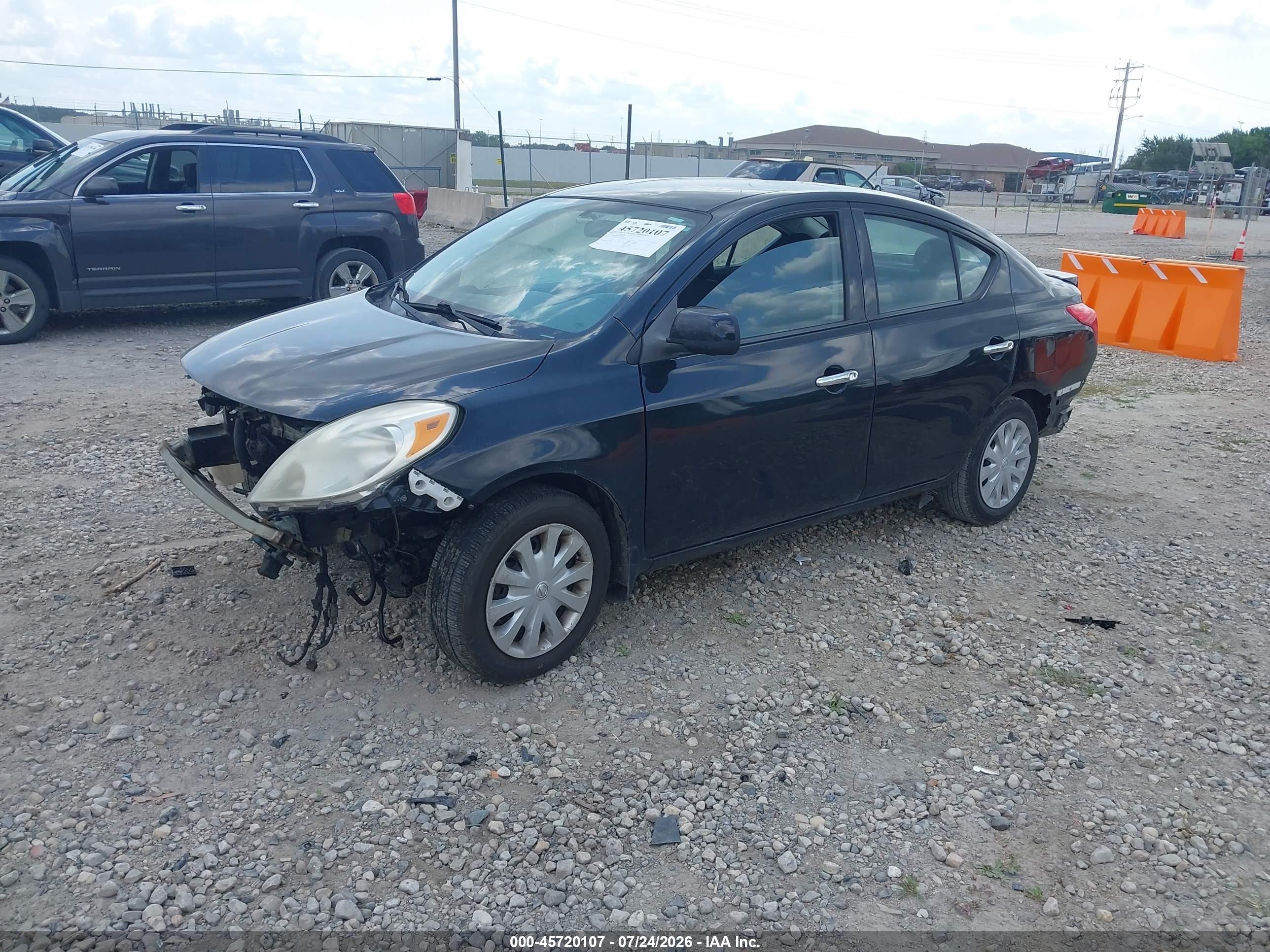 2014 Nissan Versa 1.6 Sv Black vin: 3N1CN7AP2EL807569