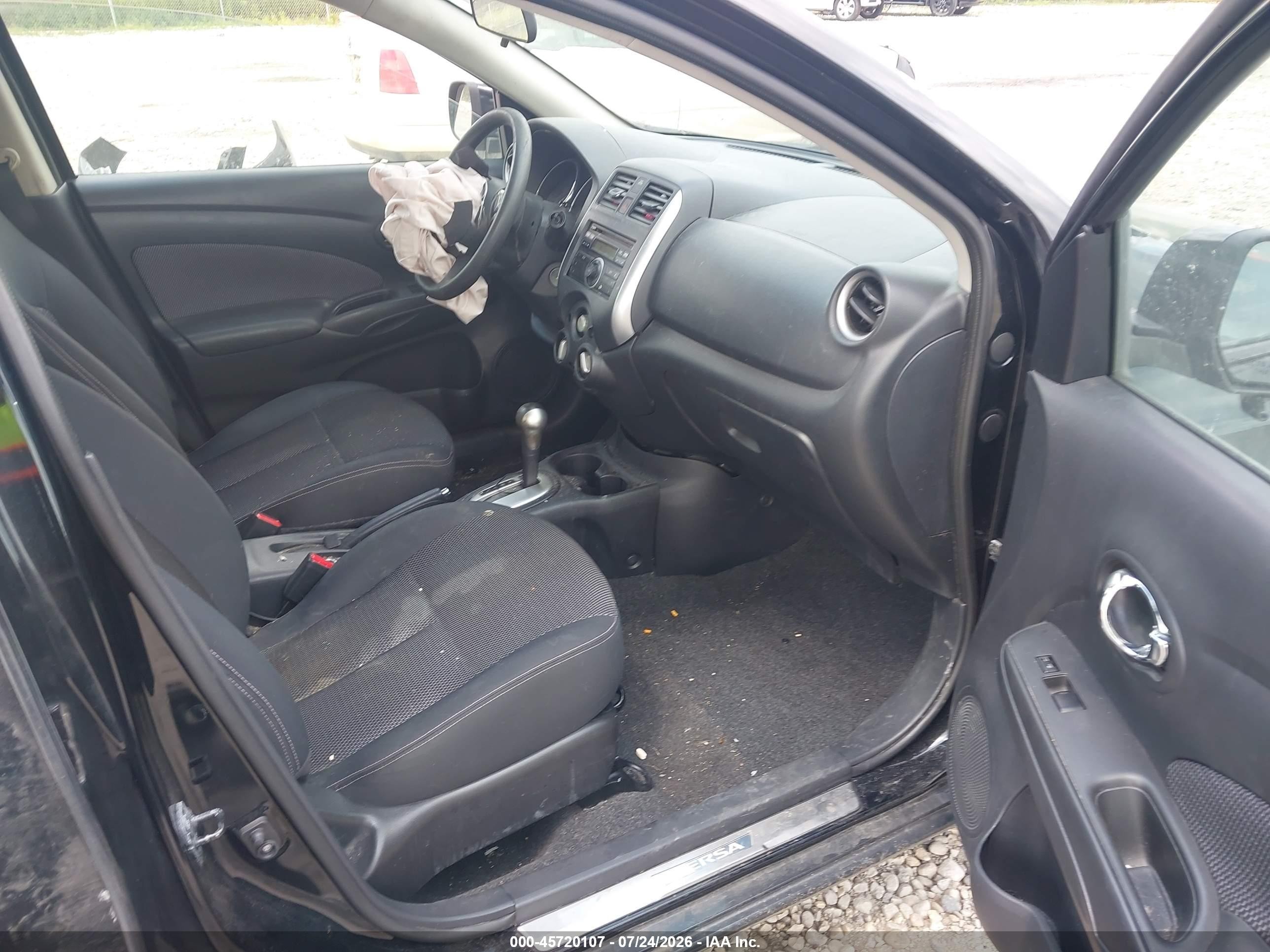 2014 Nissan Versa 1.6 Sv Black vin: 3N1CN7AP2EL807569