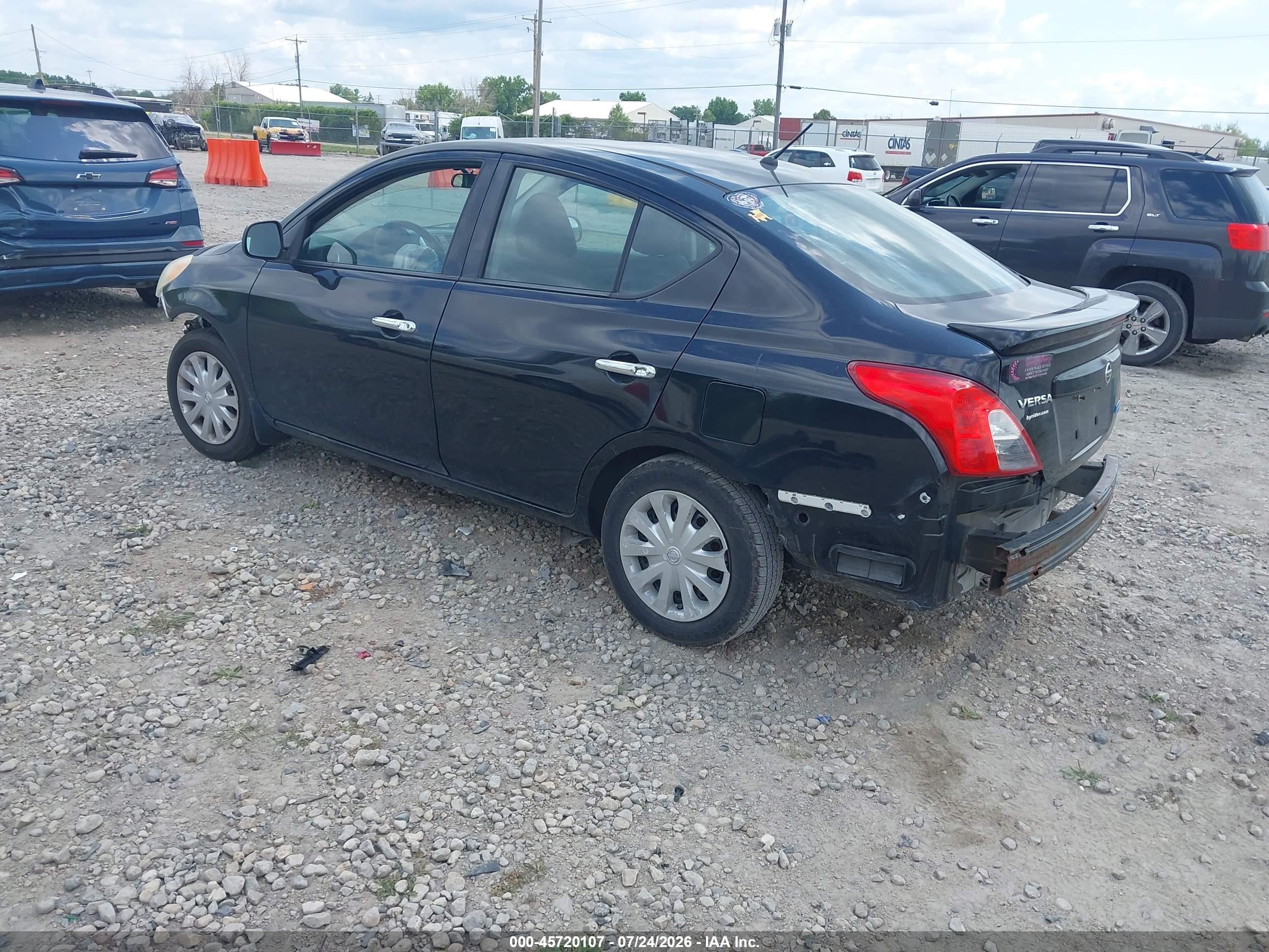 2014 Nissan Versa 1.6 Sv Black vin: 3N1CN7AP2EL807569