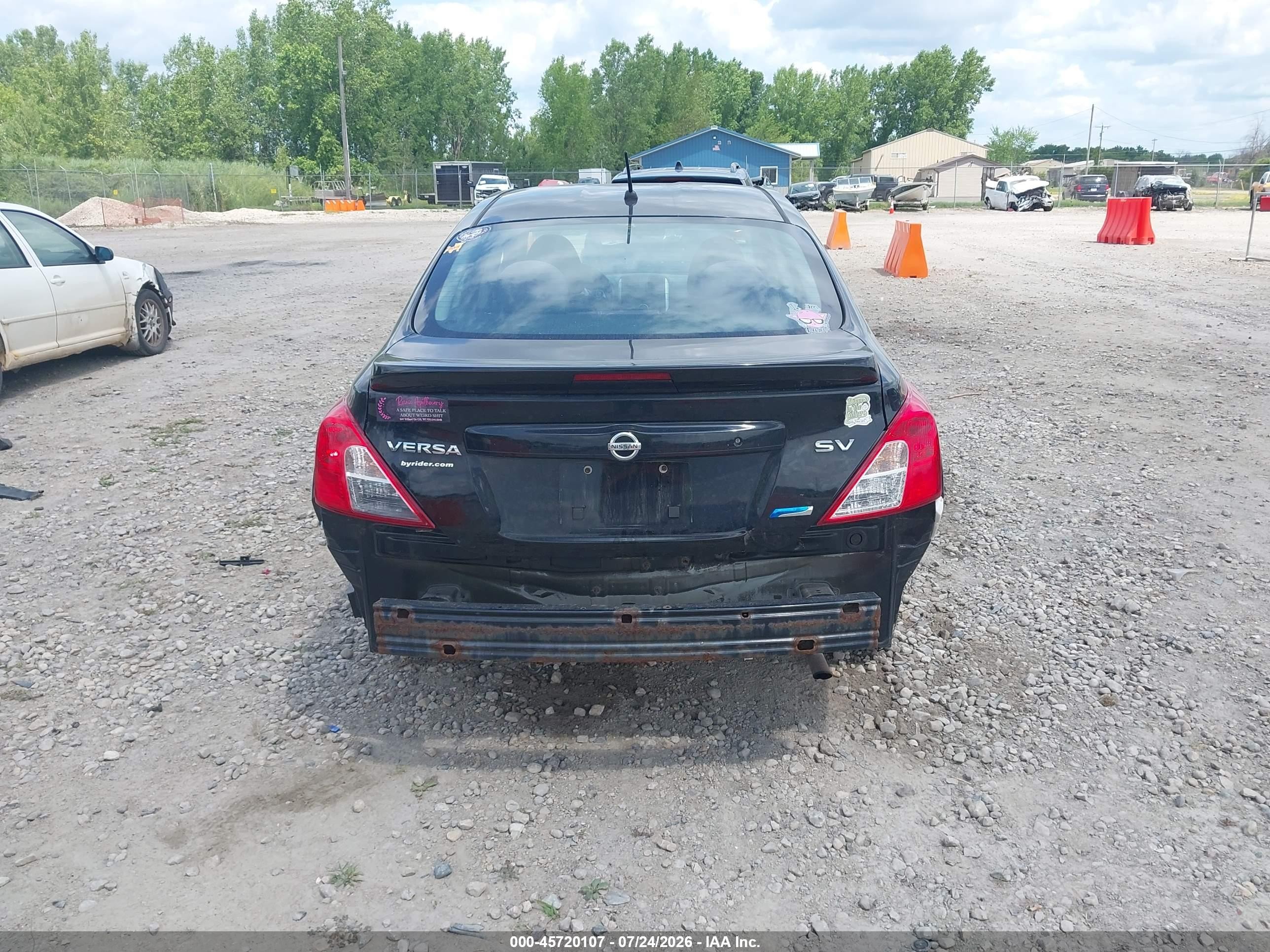 2014 Nissan Versa 1.6 Sv Black vin: 3N1CN7AP2EL807569