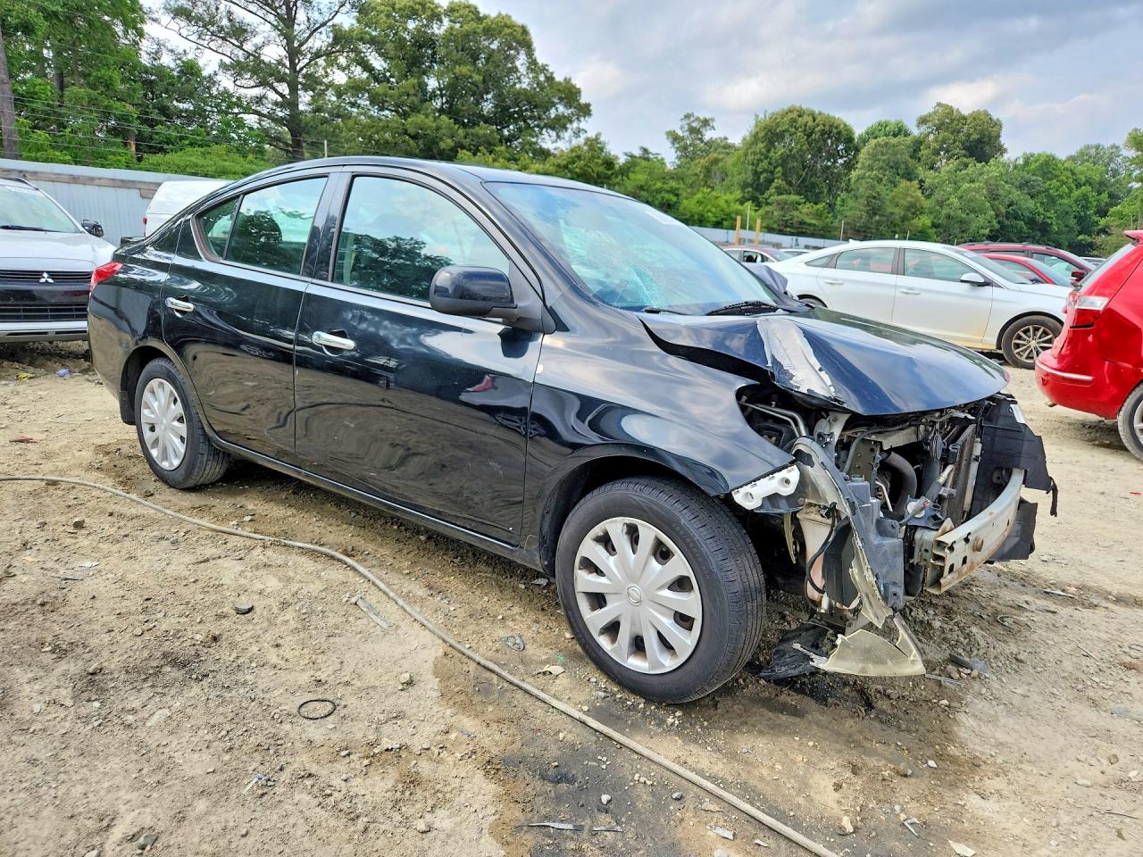 2014 Nissan Versa 1.6 Sv Black vin: 3N1CN7AP2EL807572