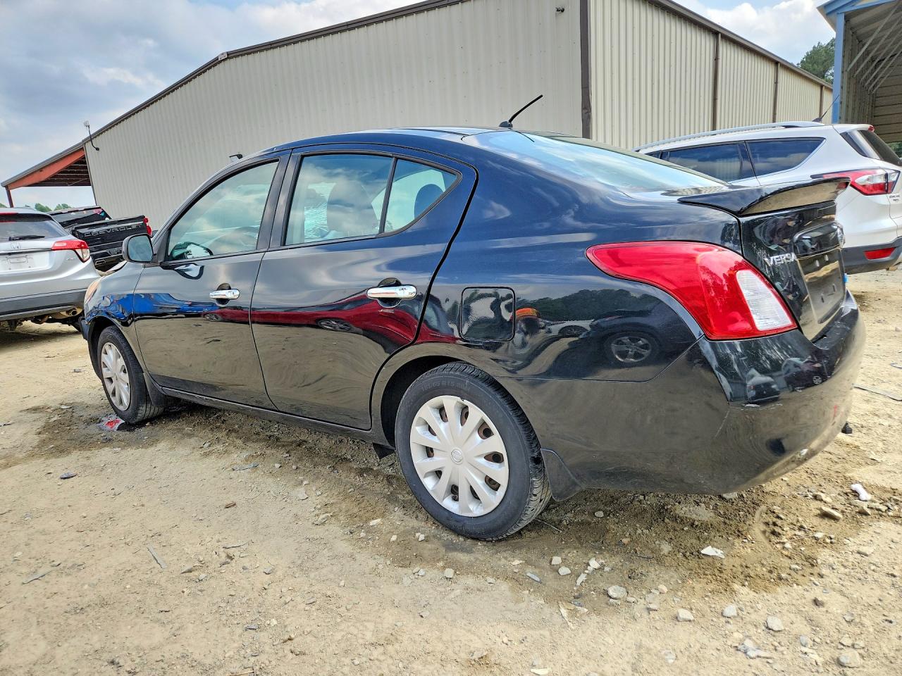 2014 Nissan Versa 1.6 Sv Black vin: 3N1CN7AP2EL807572