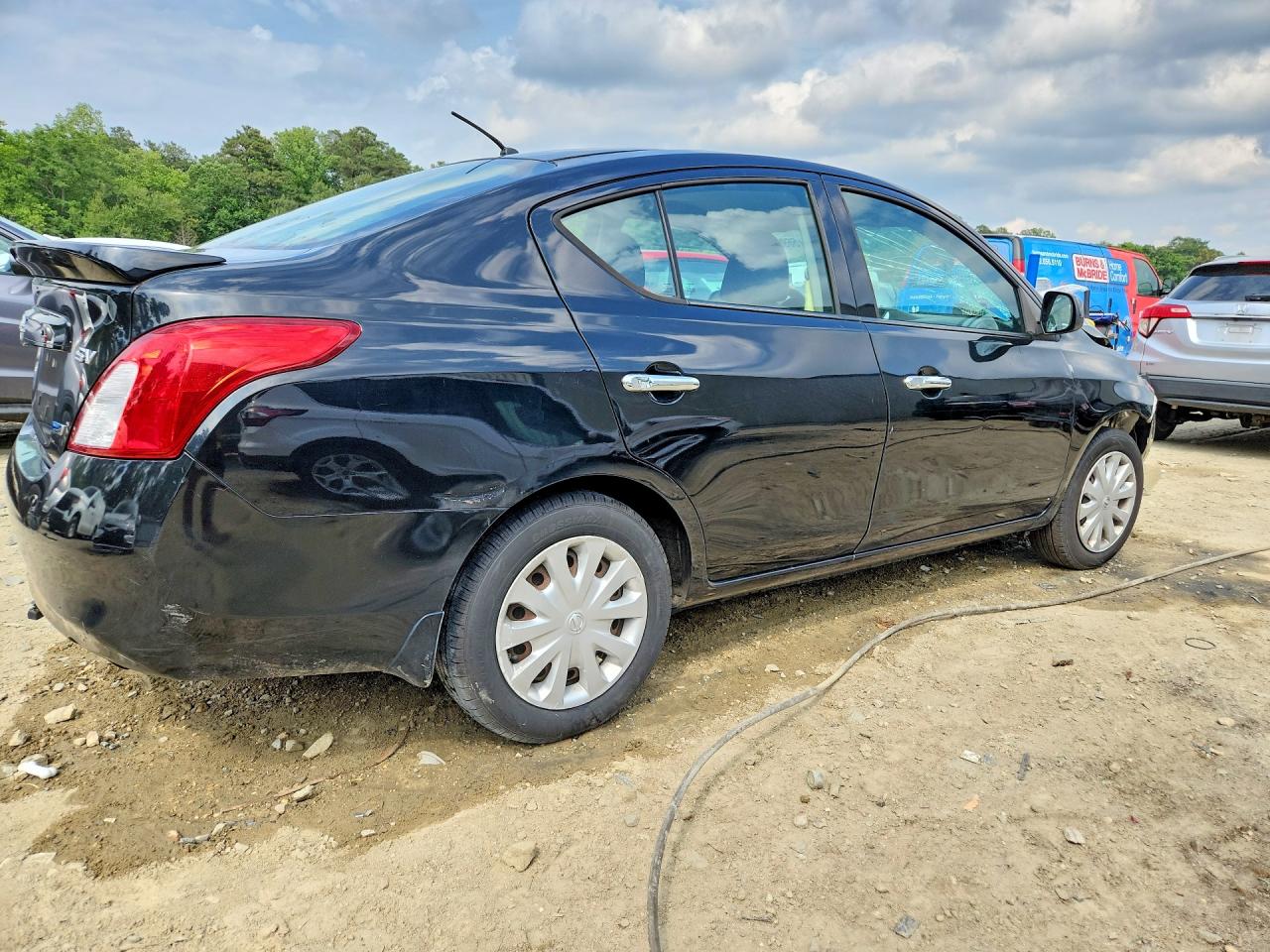 2014 Nissan Versa 1.6 Sv Black vin: 3N1CN7AP2EL807572