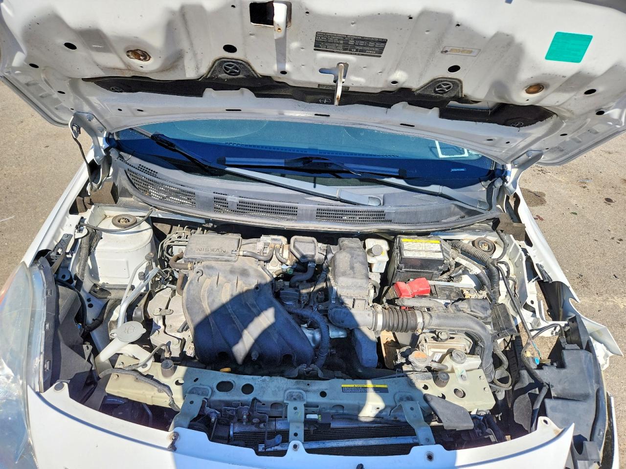 2014 Nissan Versa 1.6 S Белый vin: 3N1CN7AP2EL828955