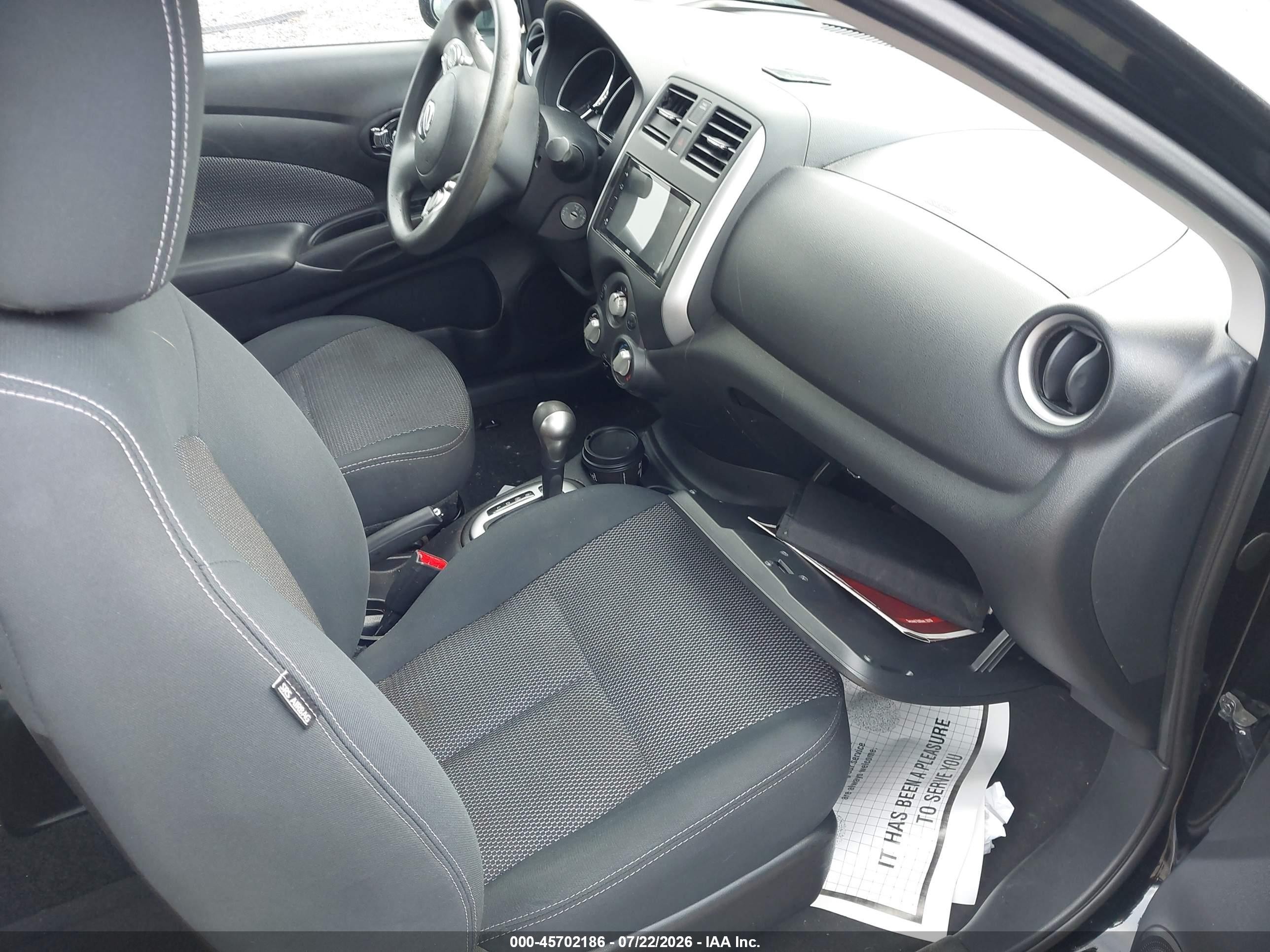 2014 Nissan Versa 1.6 Sv Black vin: 3N1CN7AP2EL832844