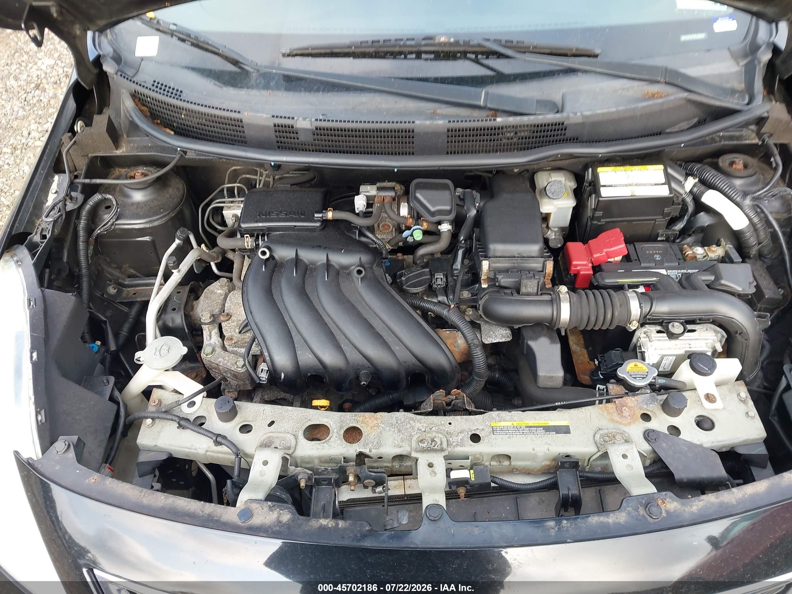 2014 Nissan Versa 1.6 Sv Black vin: 3N1CN7AP2EL832844