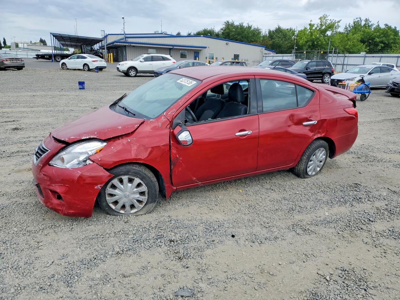2014 Nissan Versa 1.6 Sv Red vin: 3N1CN7AP2EL867884