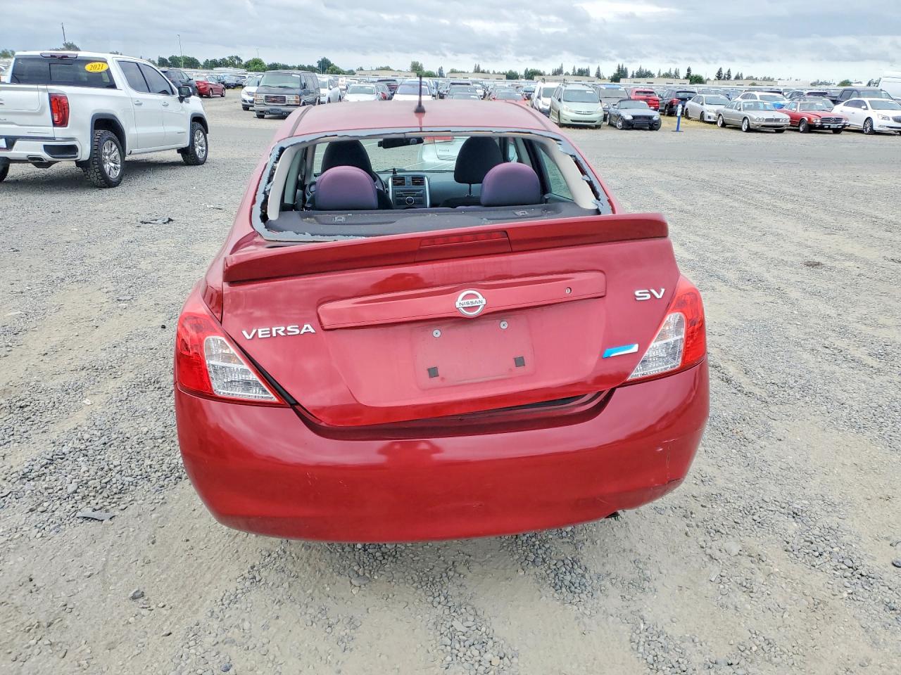 2014 Nissan Versa 1.6 Sv Red vin: 3N1CN7AP2EL867884