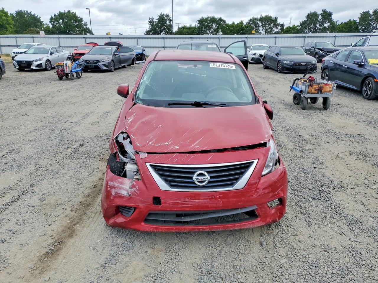 2014 Nissan Versa 1.6 Sv Red vin: 3N1CN7AP2EL867884