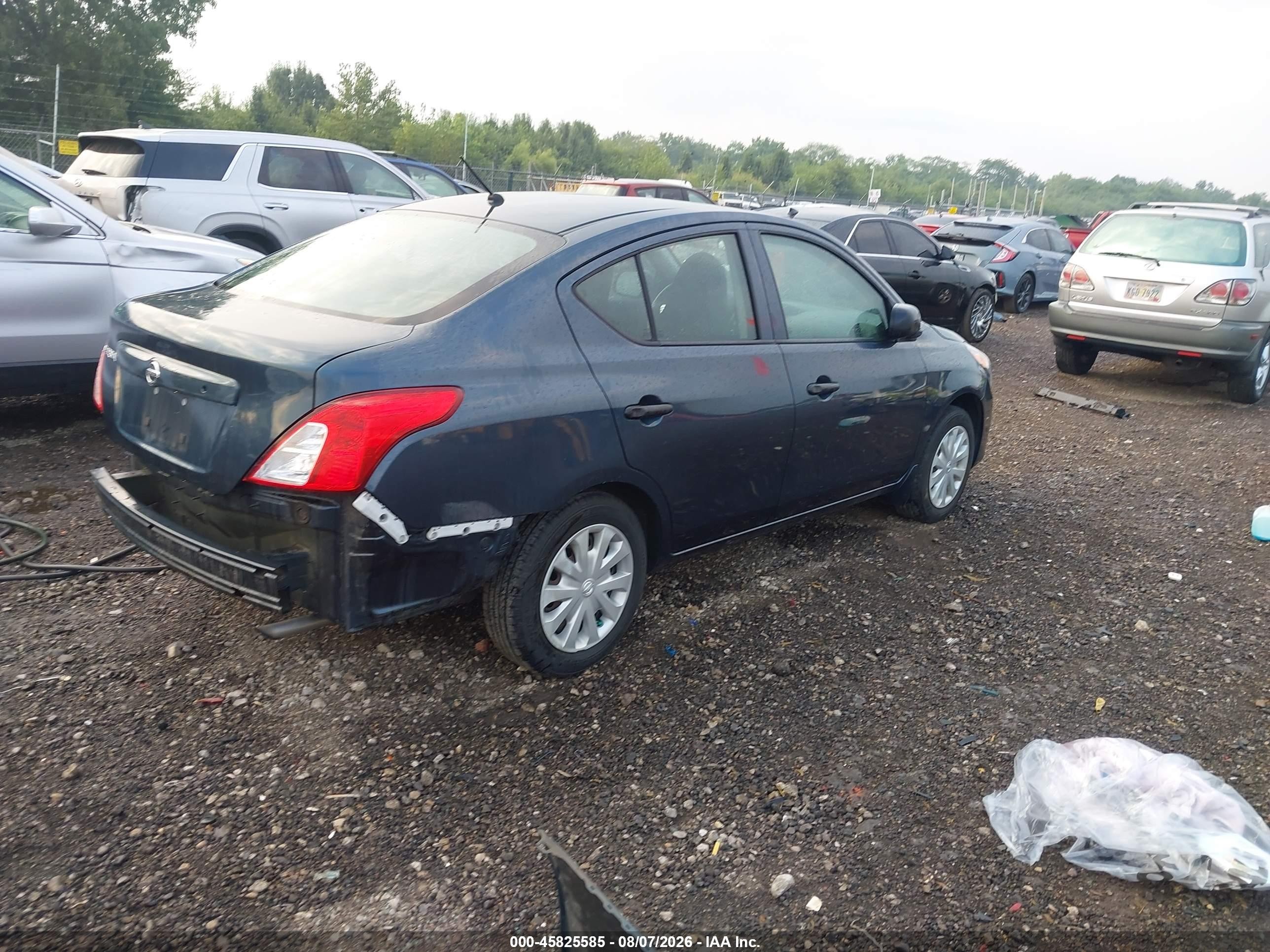 2015 Nissan Versa 1.6 S Blue vin: 3N1CN7AP2FL808917