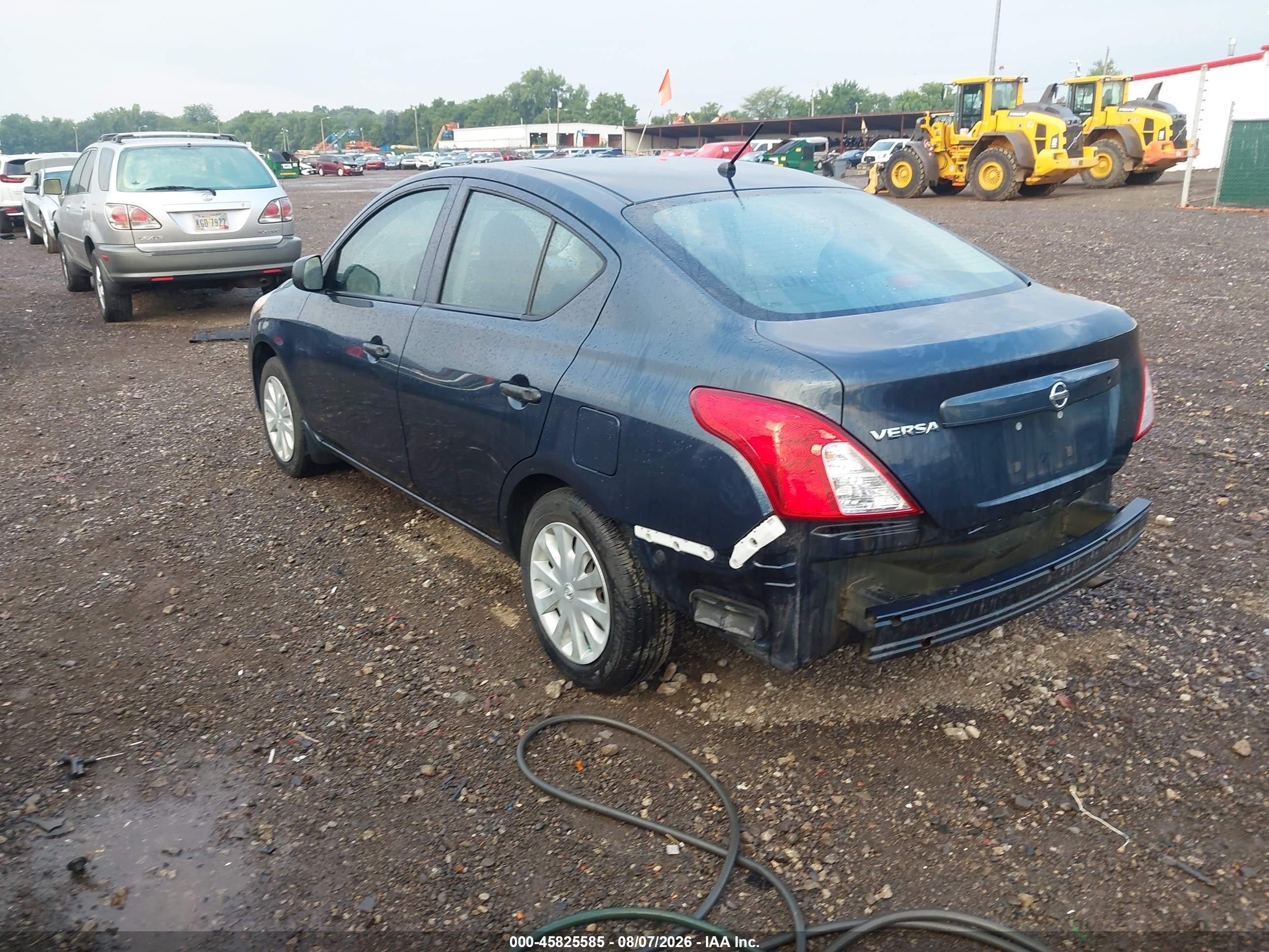 2015 Nissan Versa 1.6 S Blue vin: 3N1CN7AP2FL808917