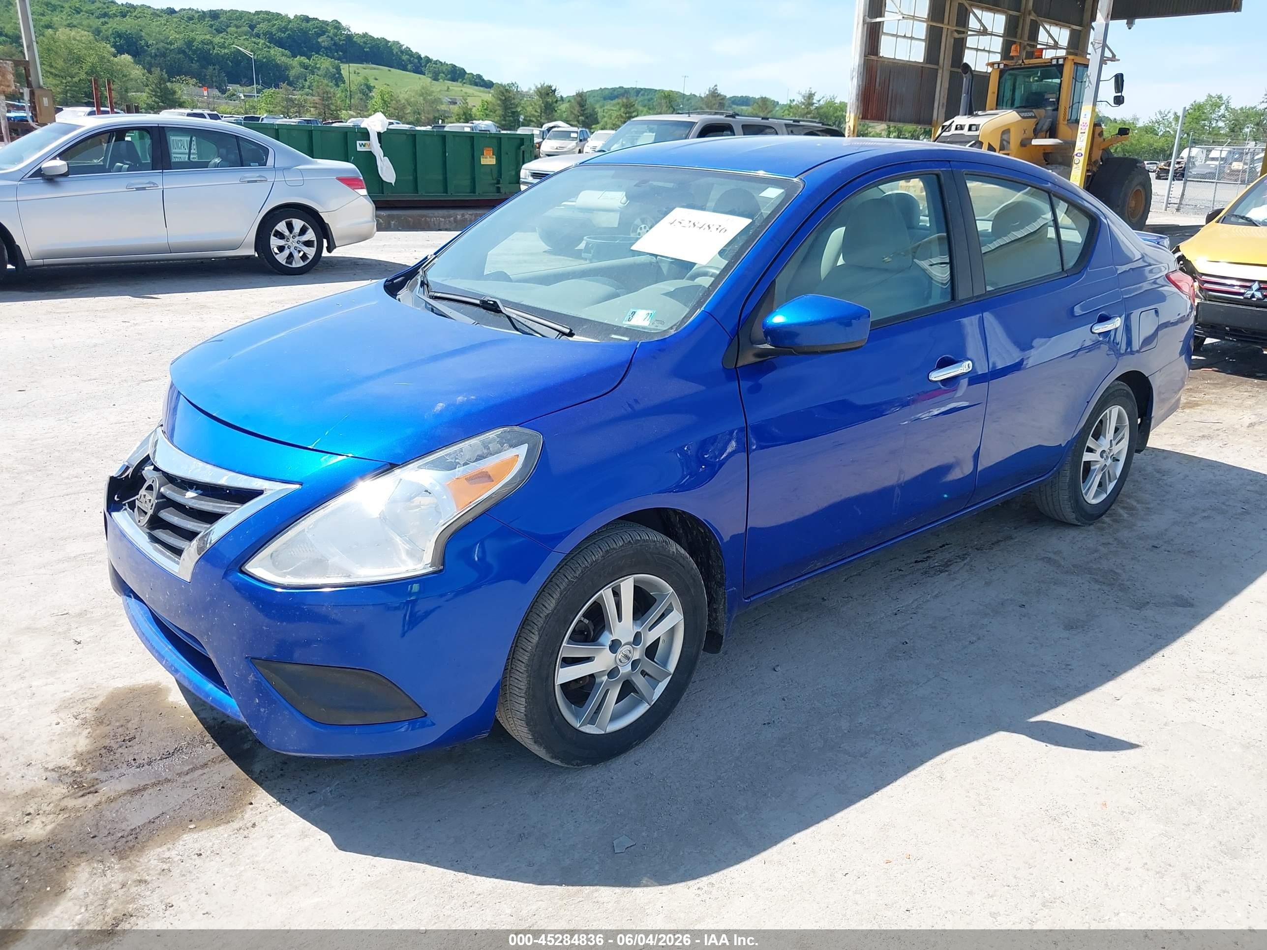 2015 Nissan Versa 1.6 Sv Blue vin: 3N1CN7AP2FL811364