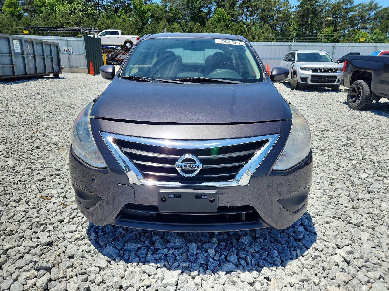 2015 Nissan Versa 1.6 Sv Gray vin: 3N1CN7AP2FL820064