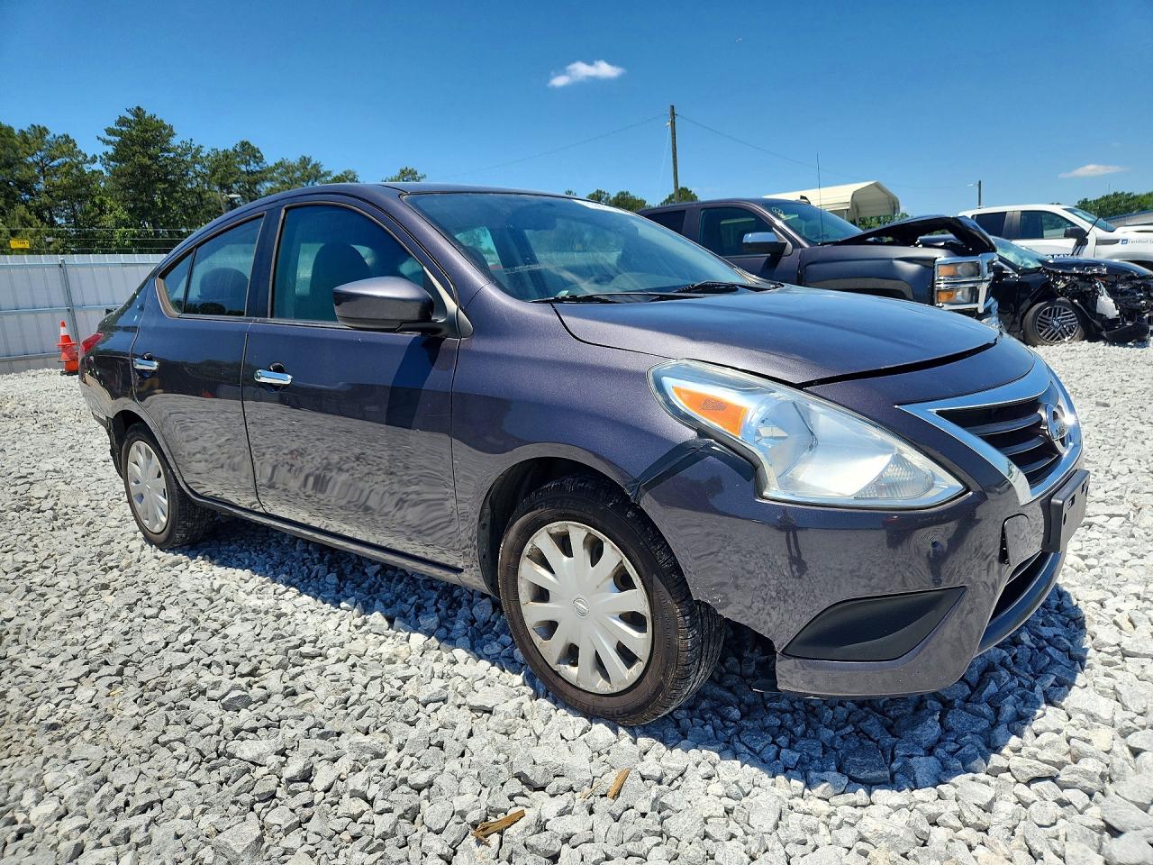 2015 Nissan Versa 1.6 Sv Gray vin: 3N1CN7AP2FL820064