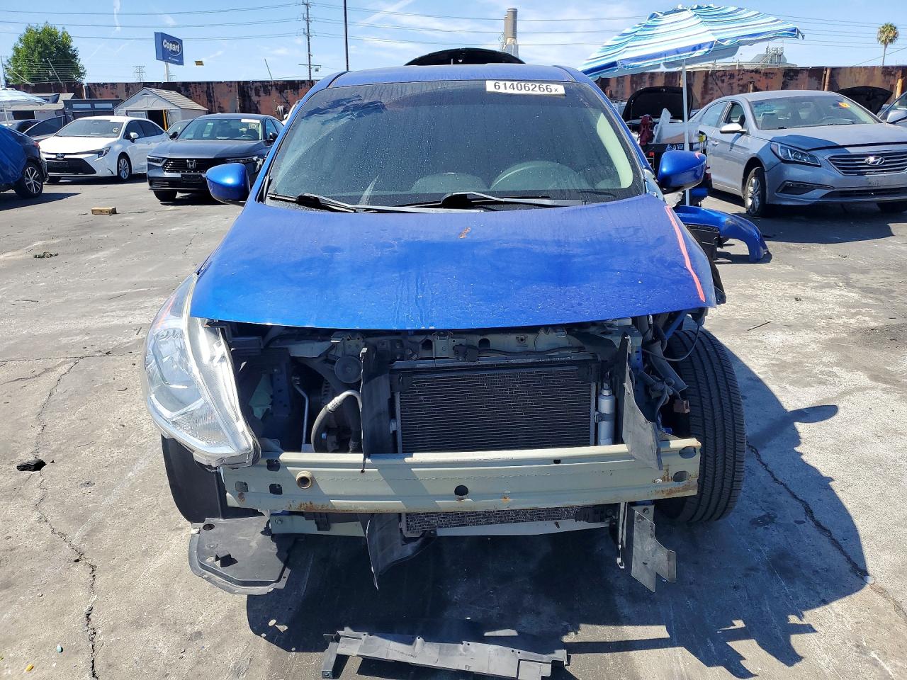 2015 Nissan Versa 1.6 Sv Blue vin: 3N1CN7AP2FL827841