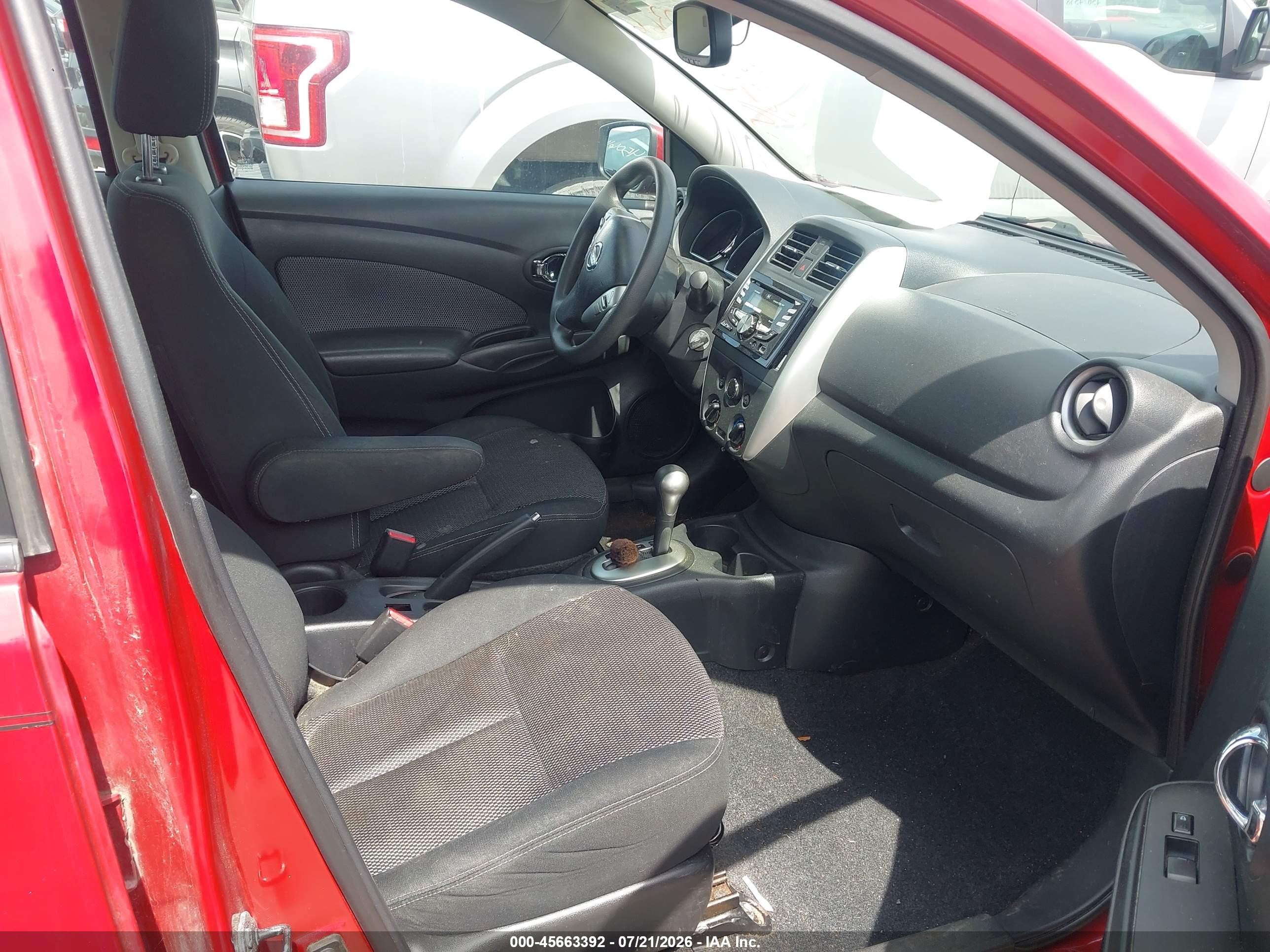 2015 Nissan Versa 1.6 Sv Red vin: 3N1CN7AP2FL831257