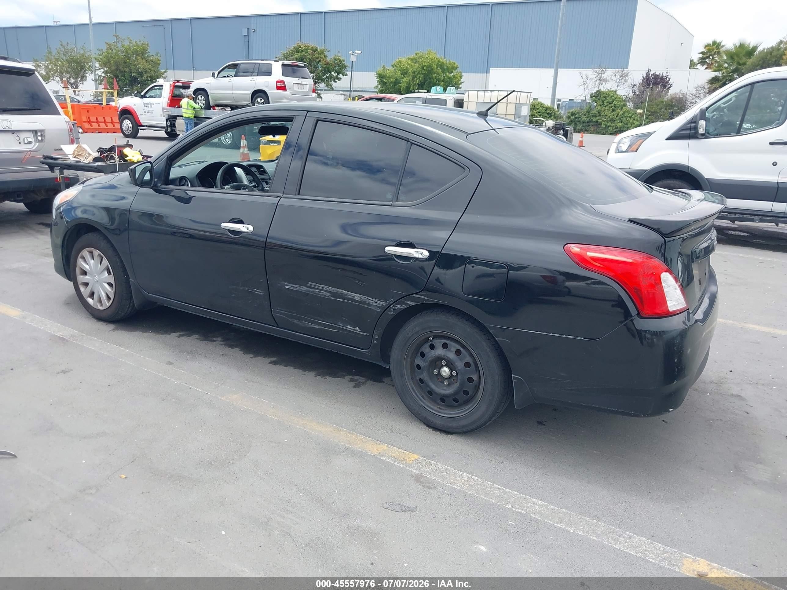 2015 Nissan Versa 1.6 Sv Black vin: 3N1CN7AP2FL831744