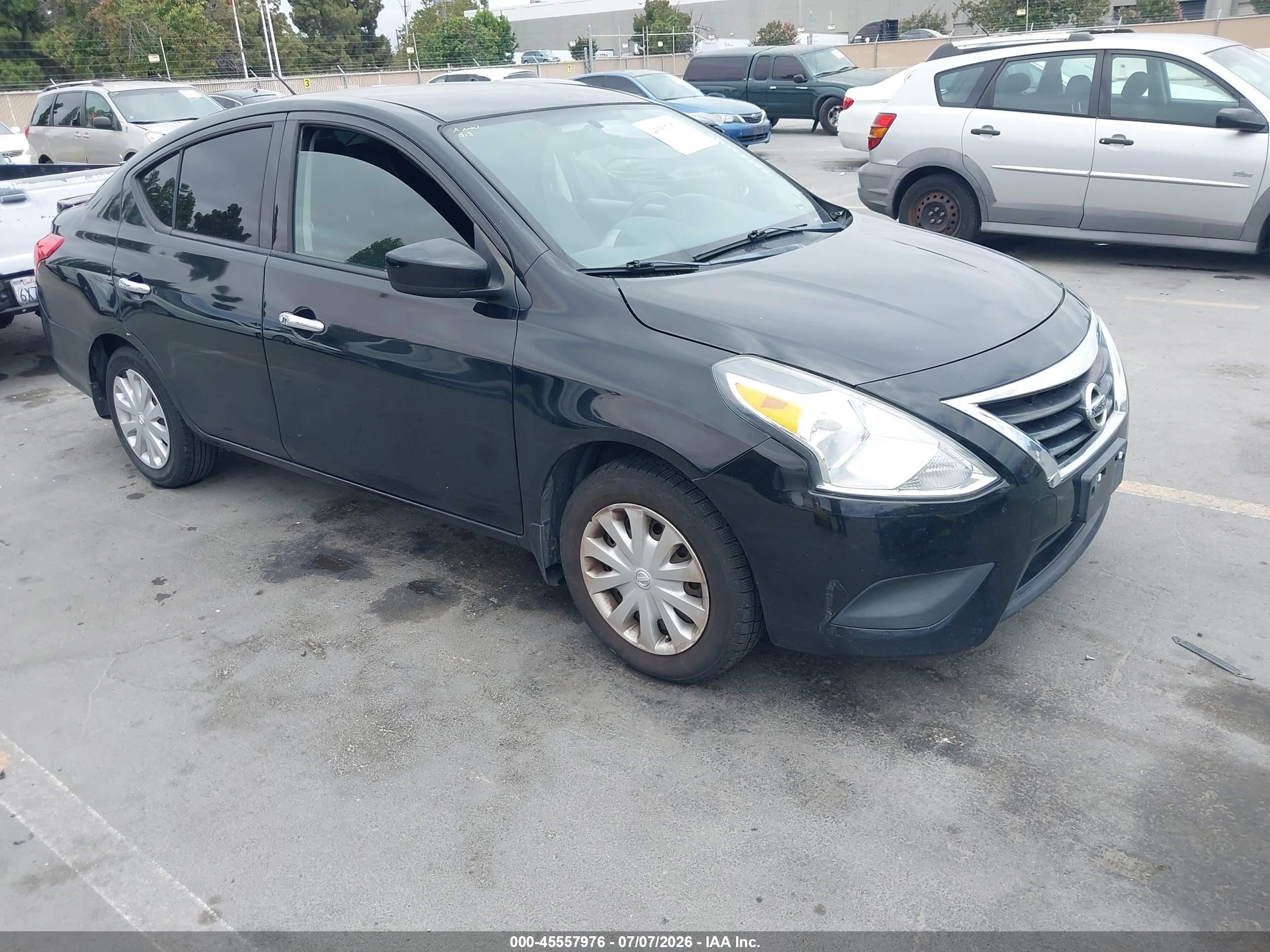 2015 Nissan Versa 1.6 Sv Black vin: 3N1CN7AP2FL831744
