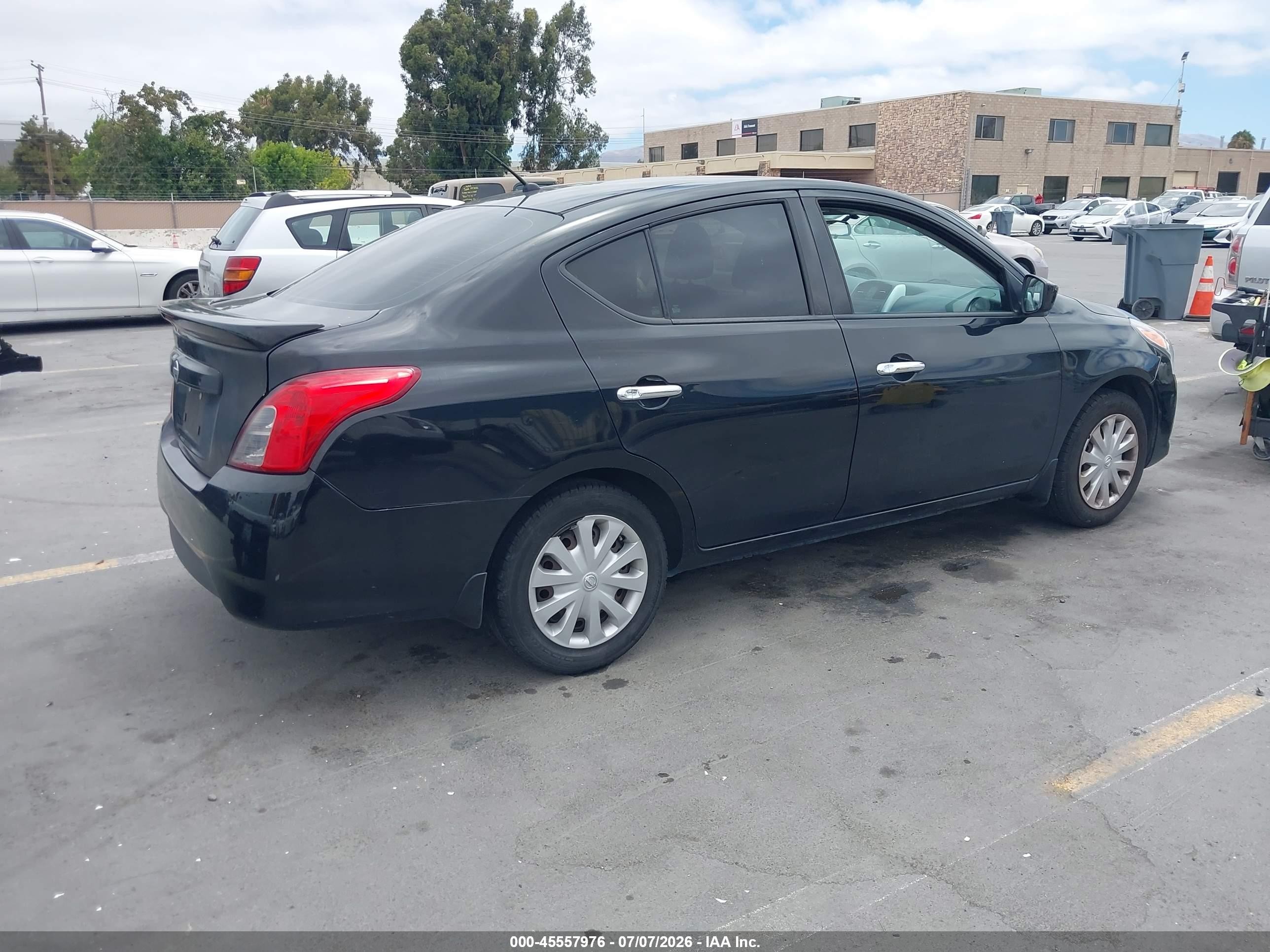 2015 Nissan Versa 1.6 Sv Black vin: 3N1CN7AP2FL831744