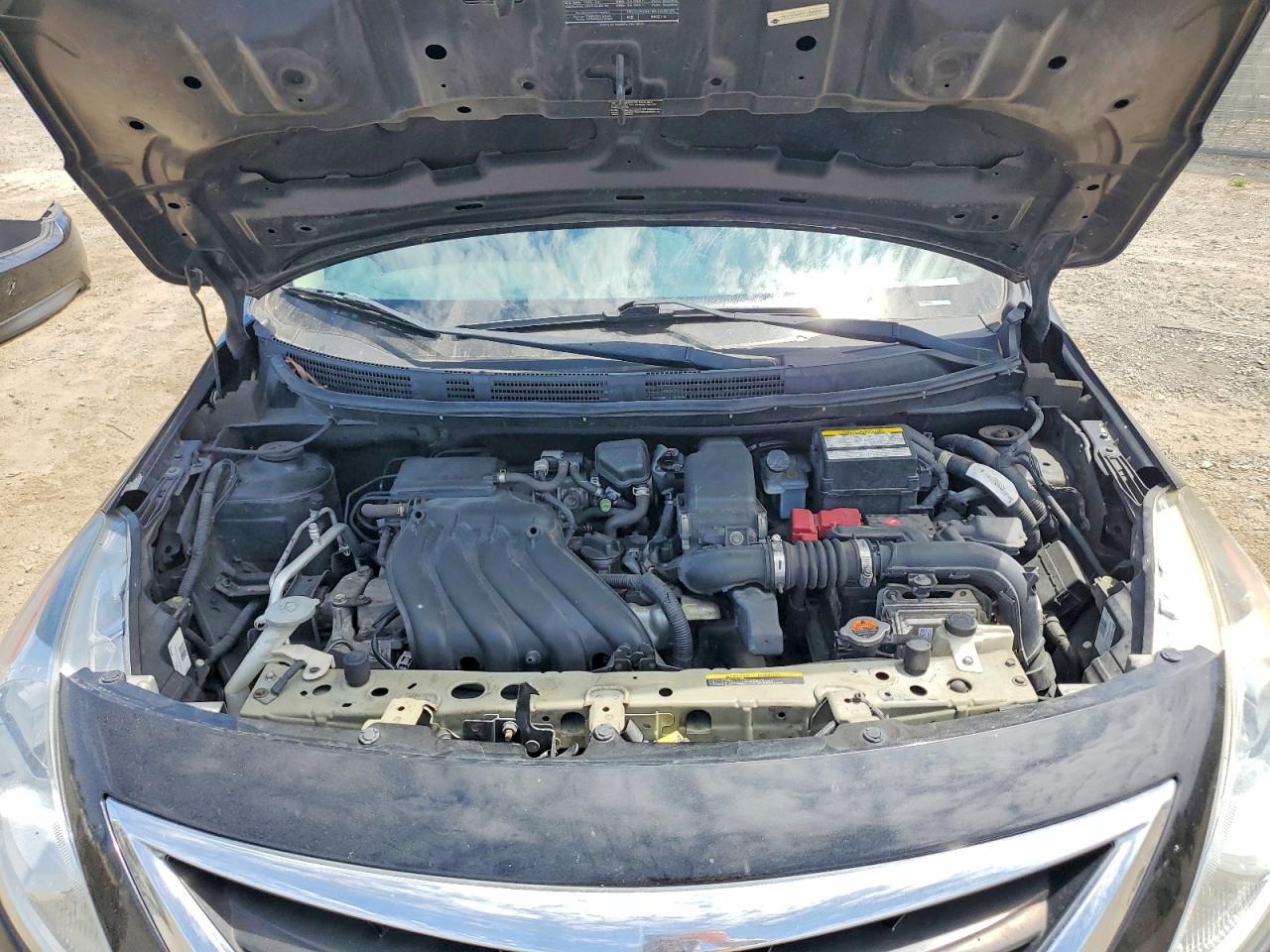 2015 Nissan Versa 1.6 S Plus Black vin: 3N1CN7AP2FL840640
