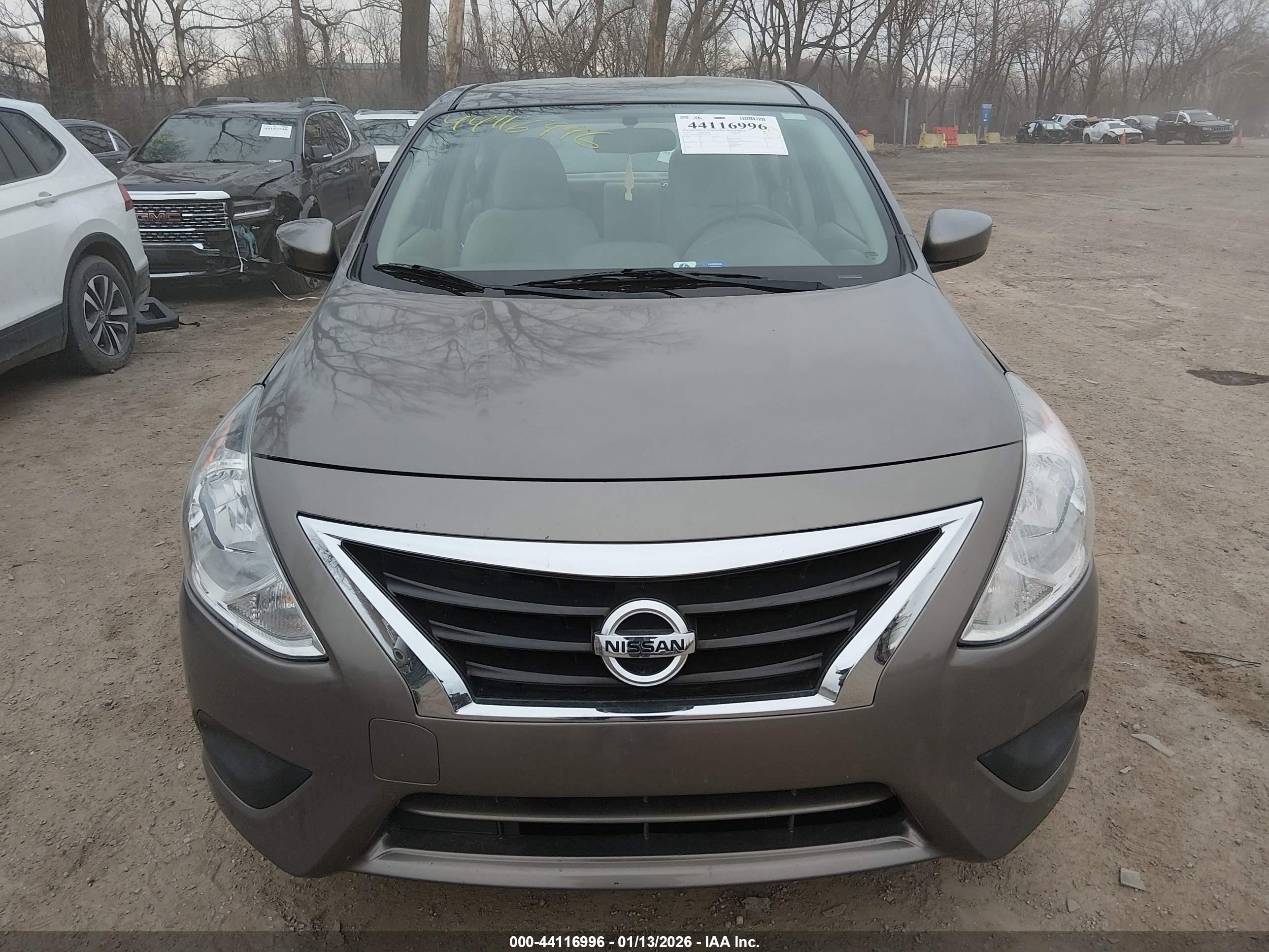 2015 Nissan Versa 1.6 Sv Gray vin: 3N1CN7AP2FL841321