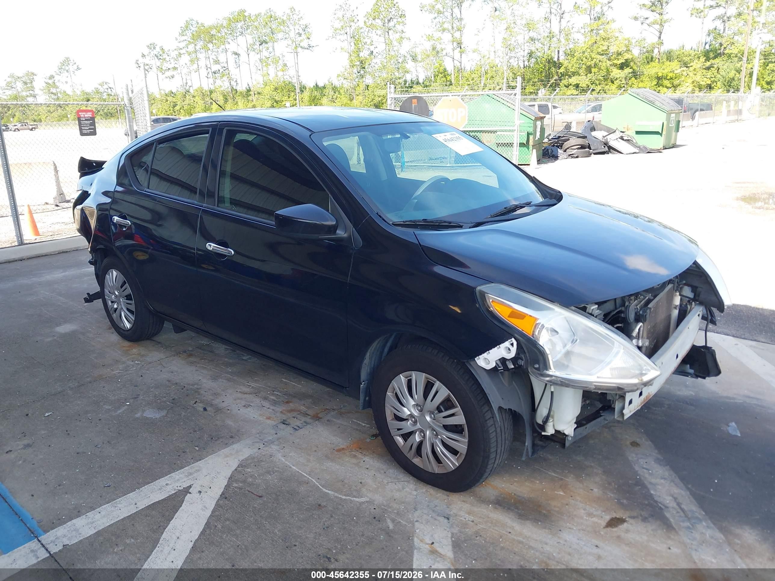 2015 Nissan Versa 1.6 Sv Black vin: 3N1CN7AP2FL869488