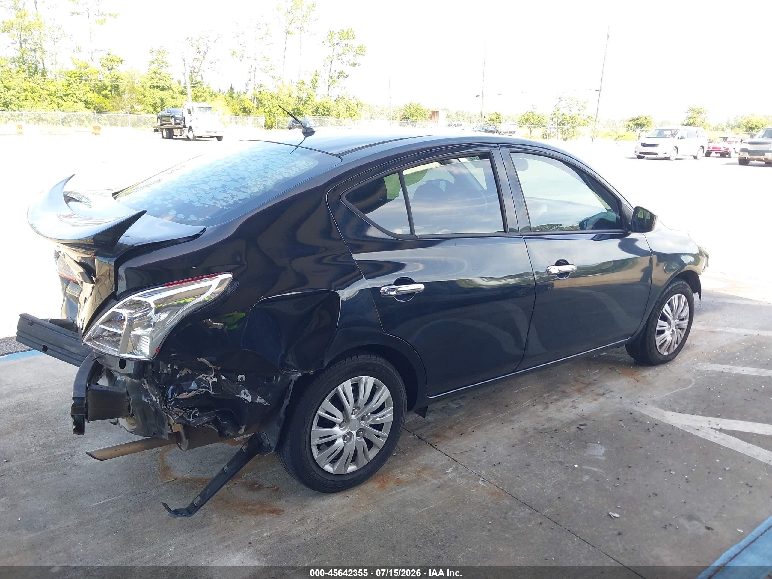 2015 Nissan Versa 1.6 Sv Black vin: 3N1CN7AP2FL869488