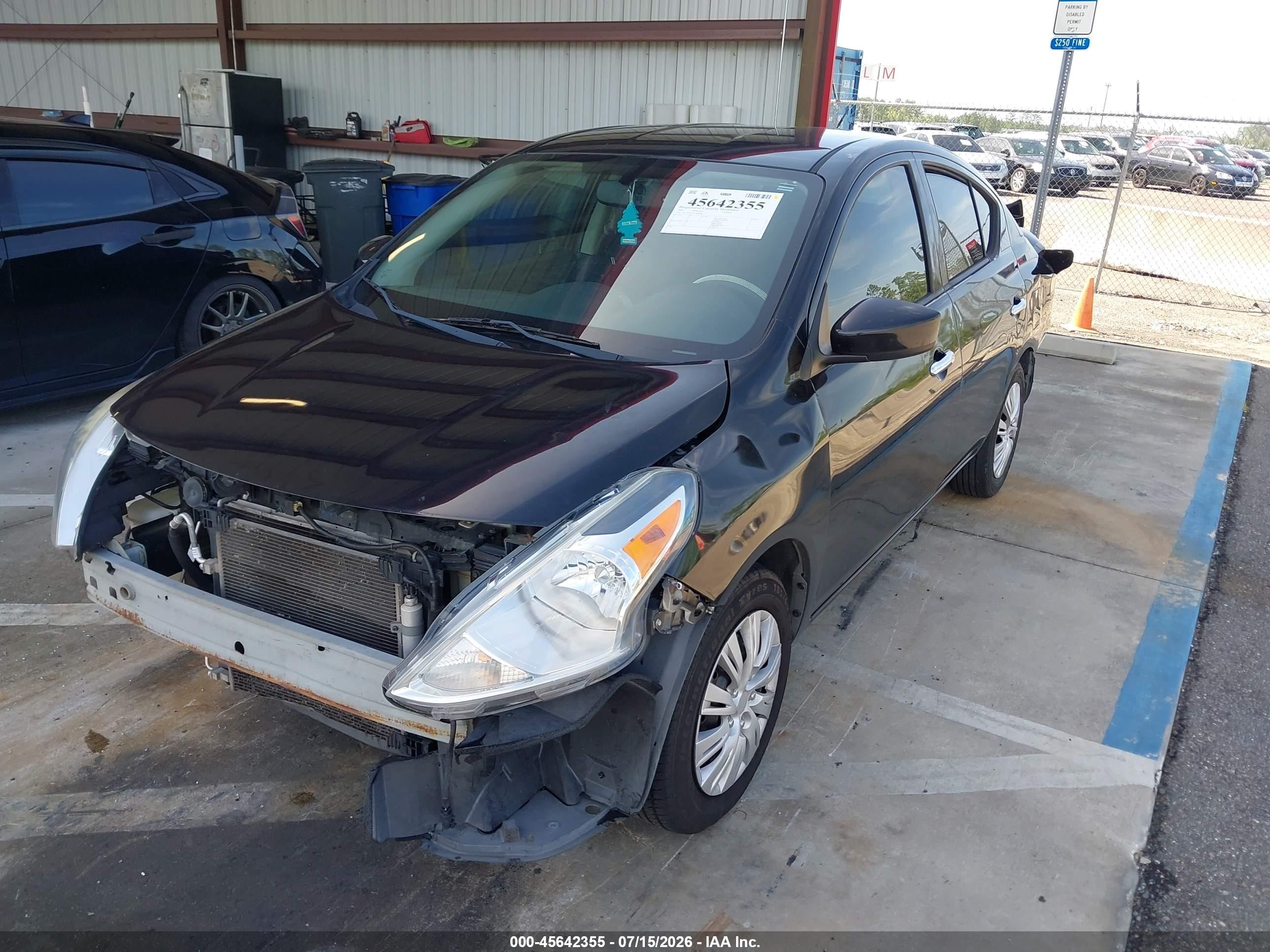 2015 Nissan Versa 1.6 Sv Black vin: 3N1CN7AP2FL869488