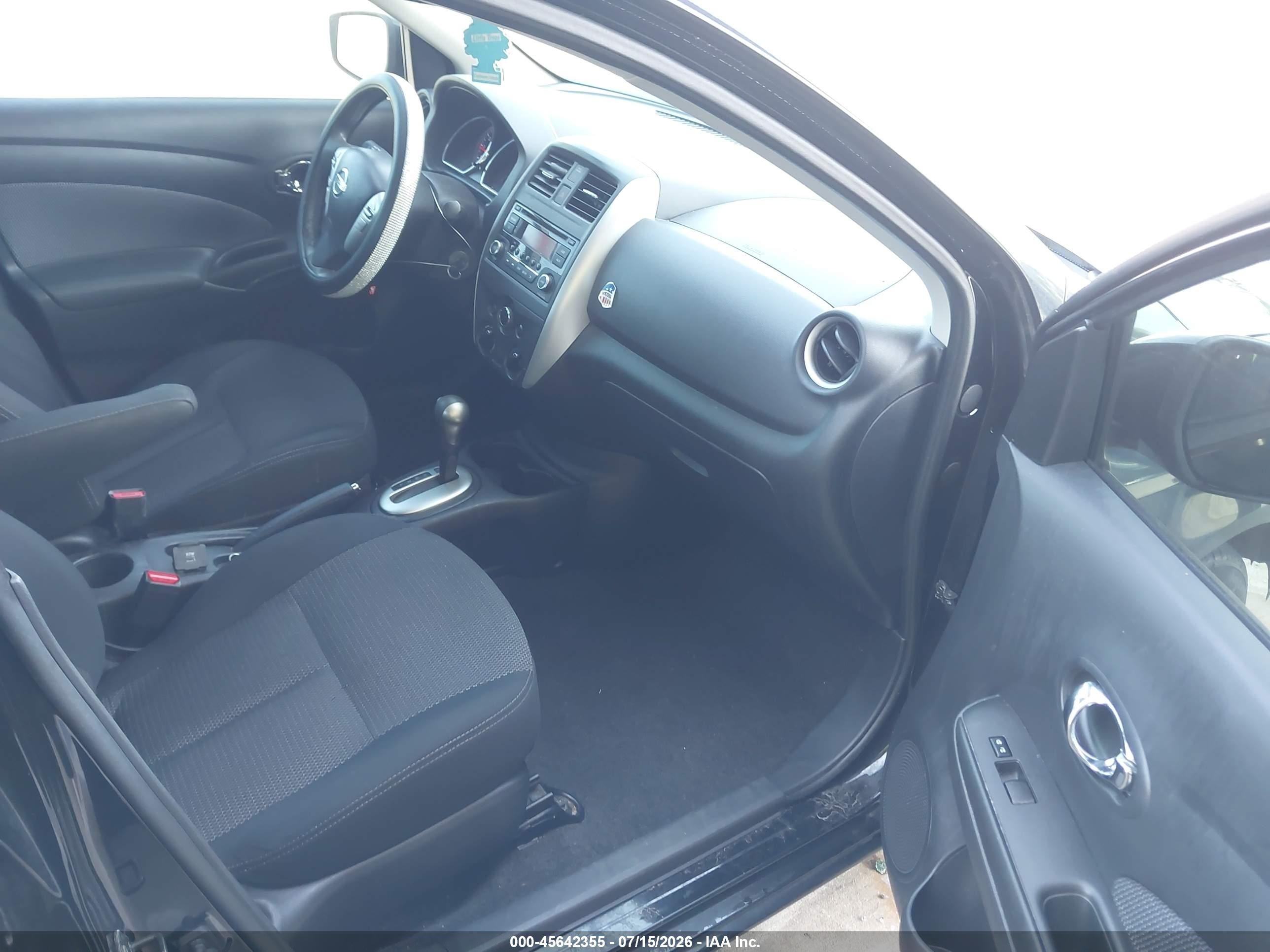 2015 Nissan Versa 1.6 Sv Black vin: 3N1CN7AP2FL869488