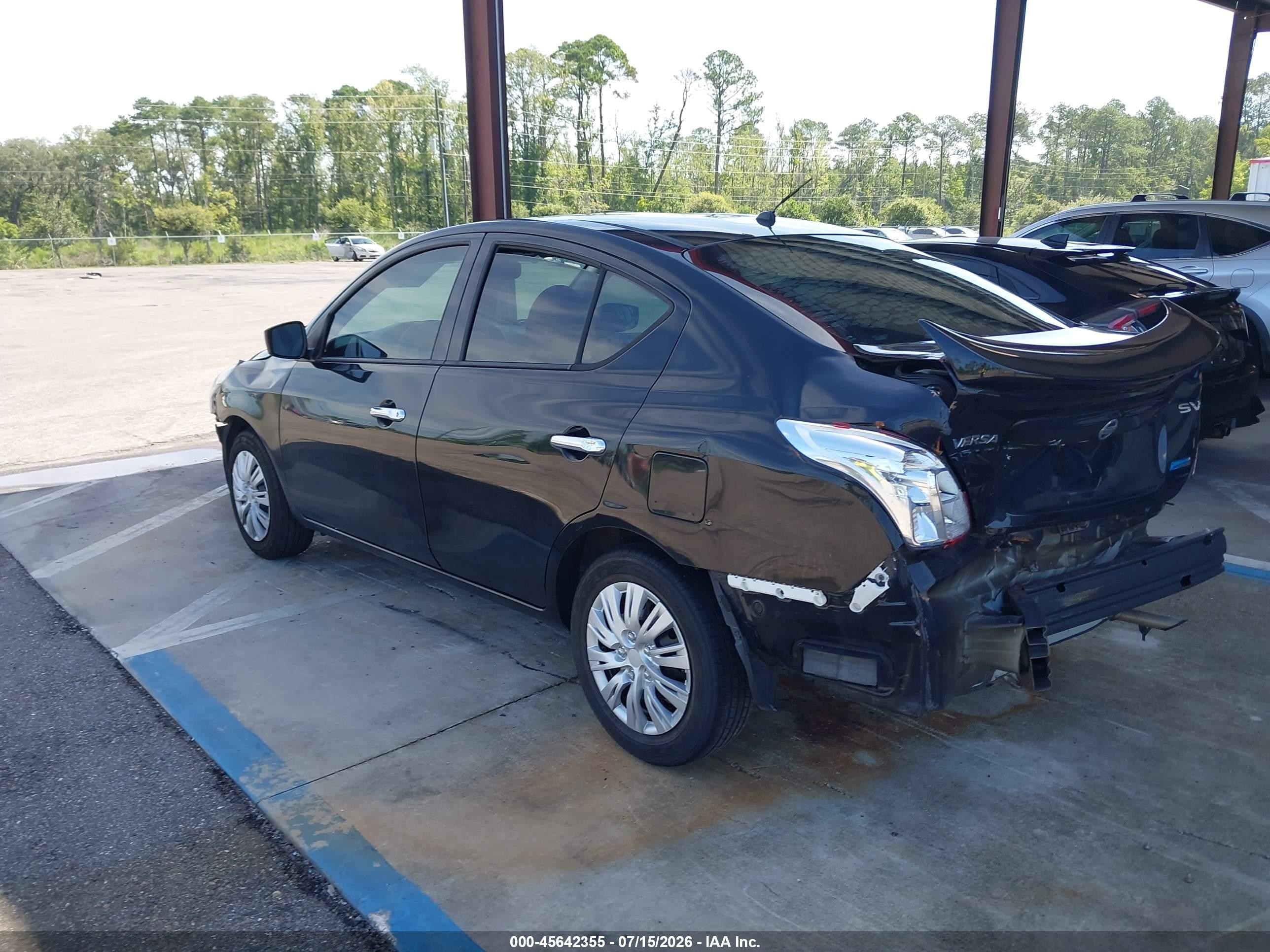 2015 Nissan Versa 1.6 Sv Black vin: 3N1CN7AP2FL869488