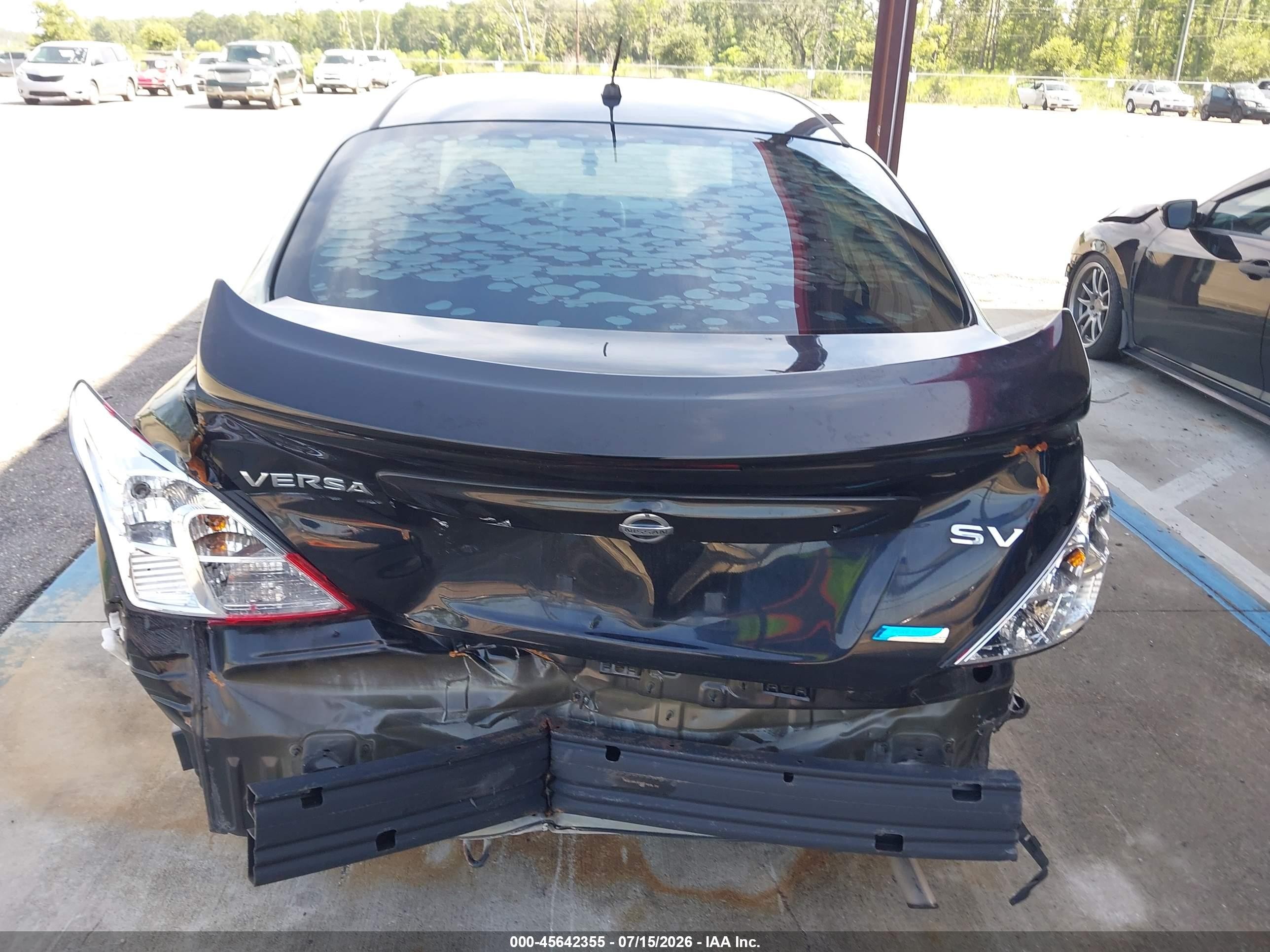 2015 Nissan Versa 1.6 Sv Black vin: 3N1CN7AP2FL869488