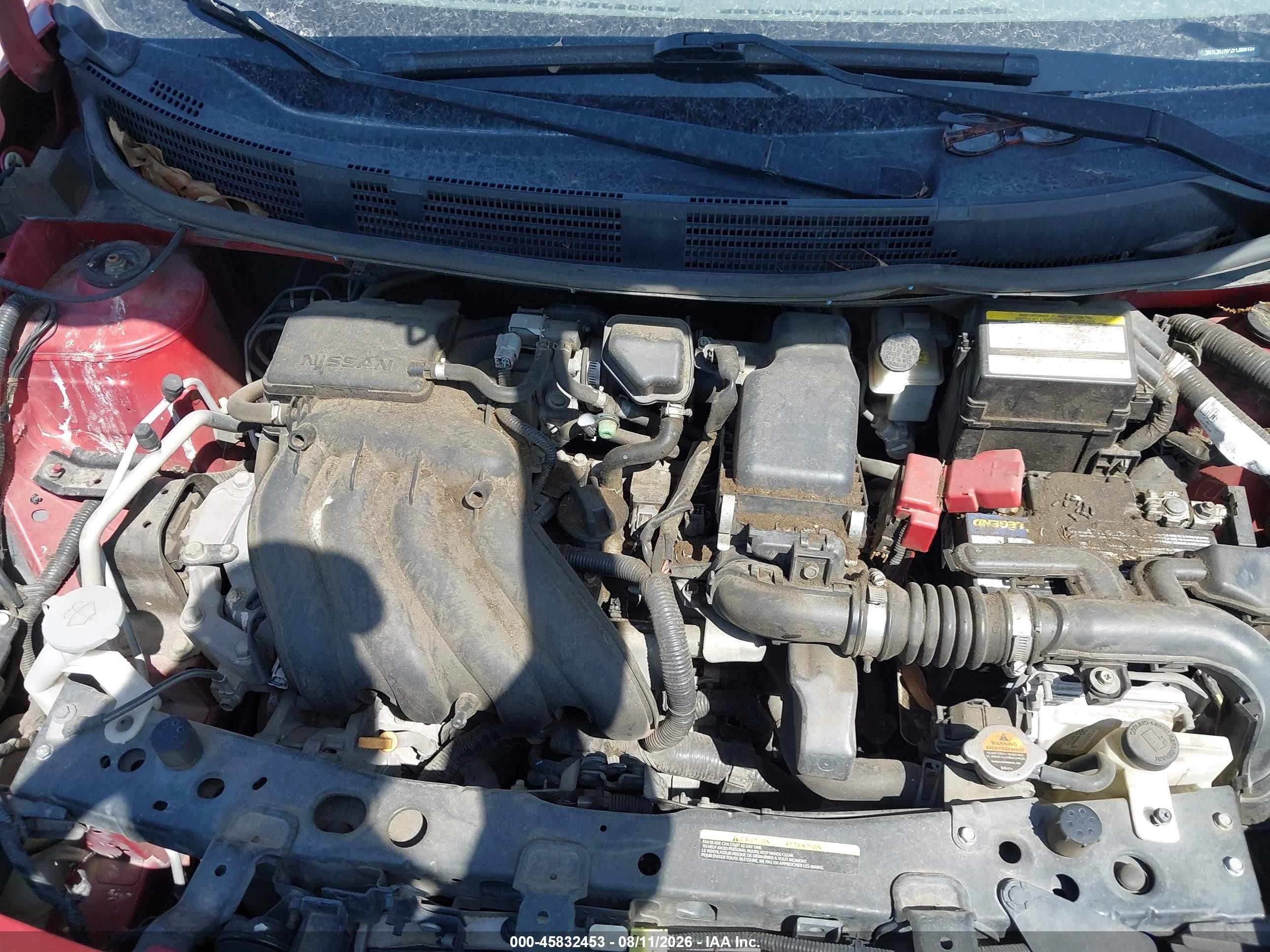 2015 Nissan Versa 1.6 Sv Maroon vin: 3N1CN7AP2FL889157