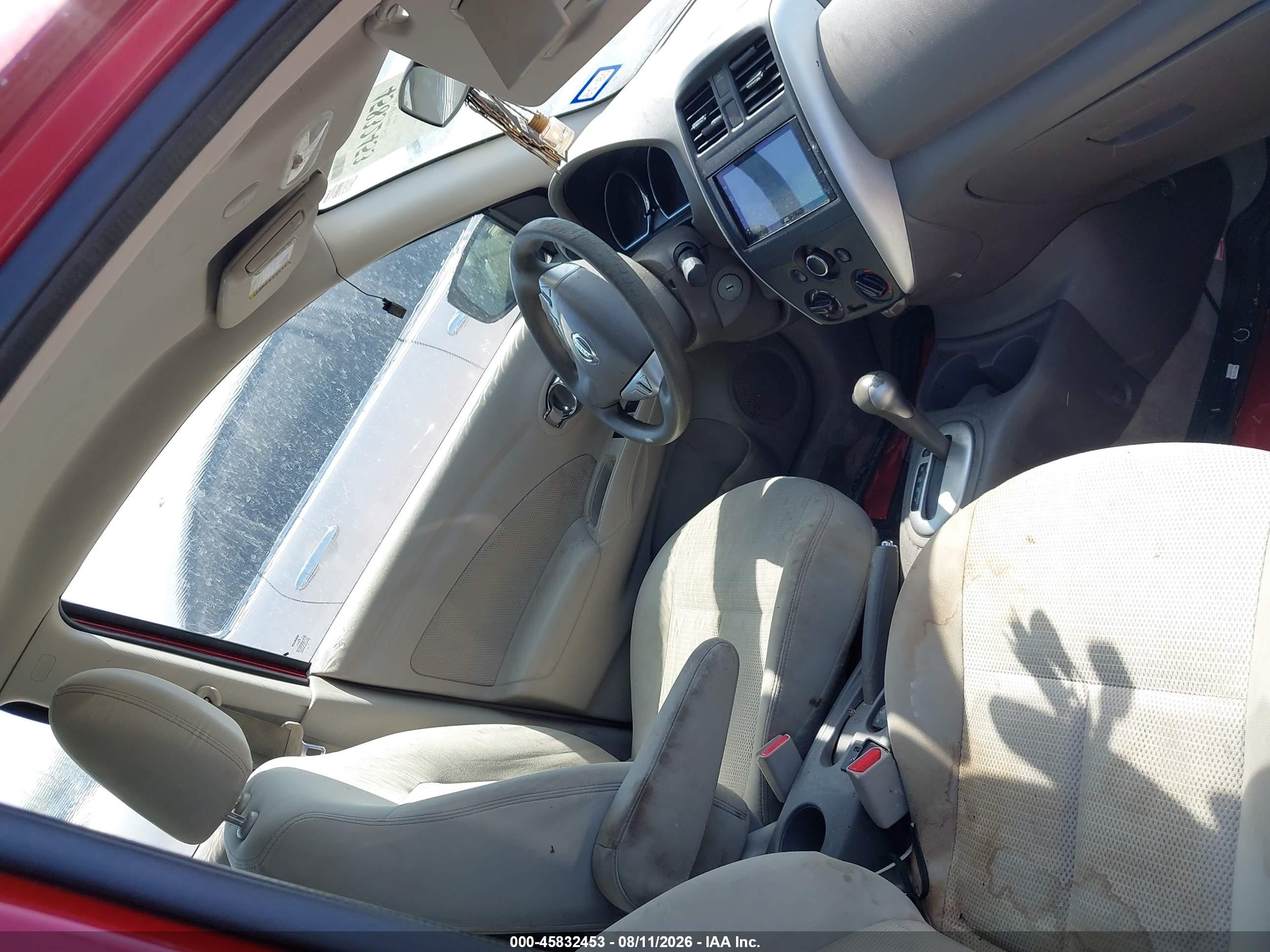 2015 Nissan Versa 1.6 Sv Maroon vin: 3N1CN7AP2FL889157