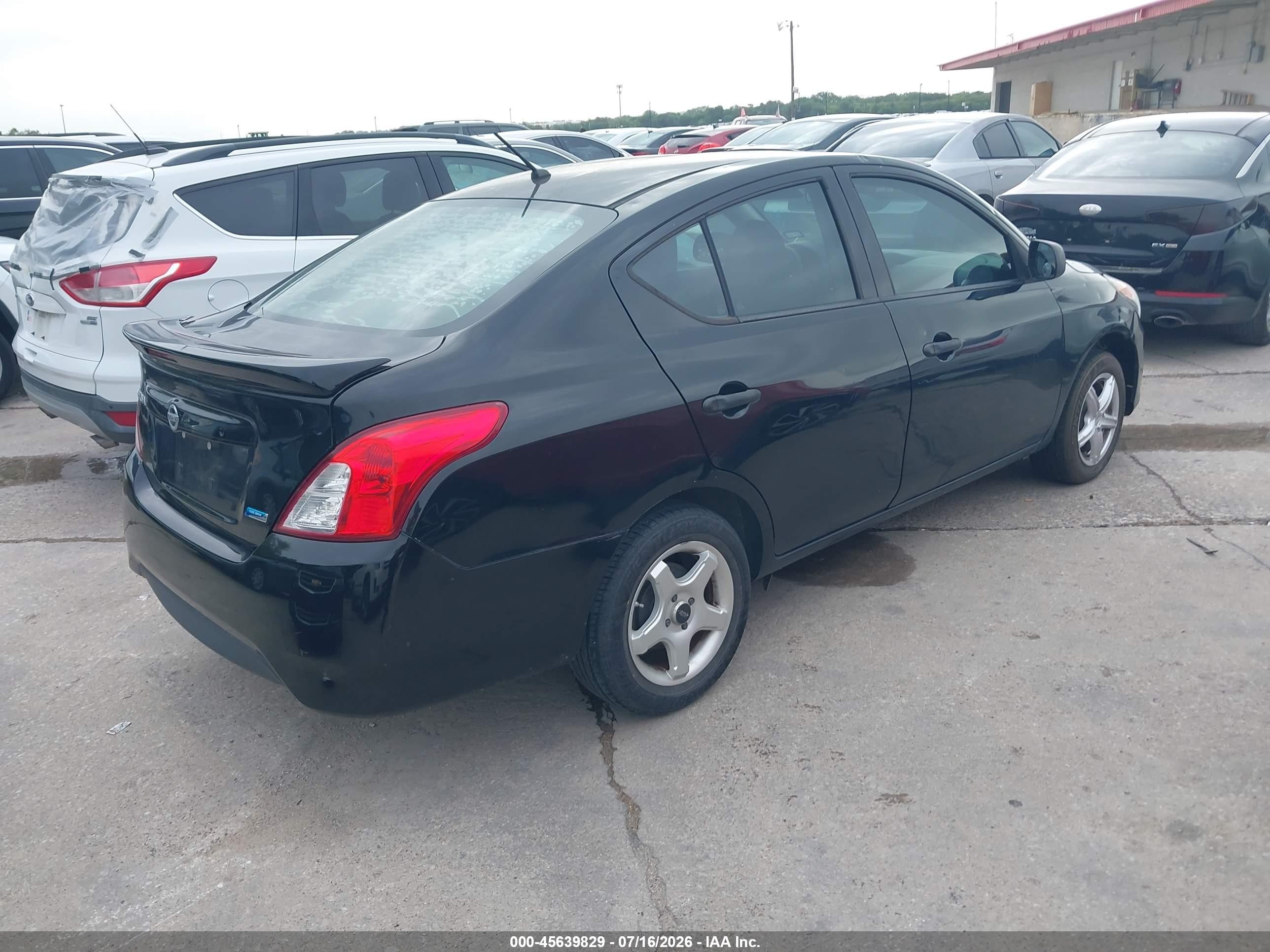 2015 Nissan Versa 1.6 S/1.6 S+/1.6 Sl/1.6 Sv Black vin: 3N1CN7AP2FL935280
