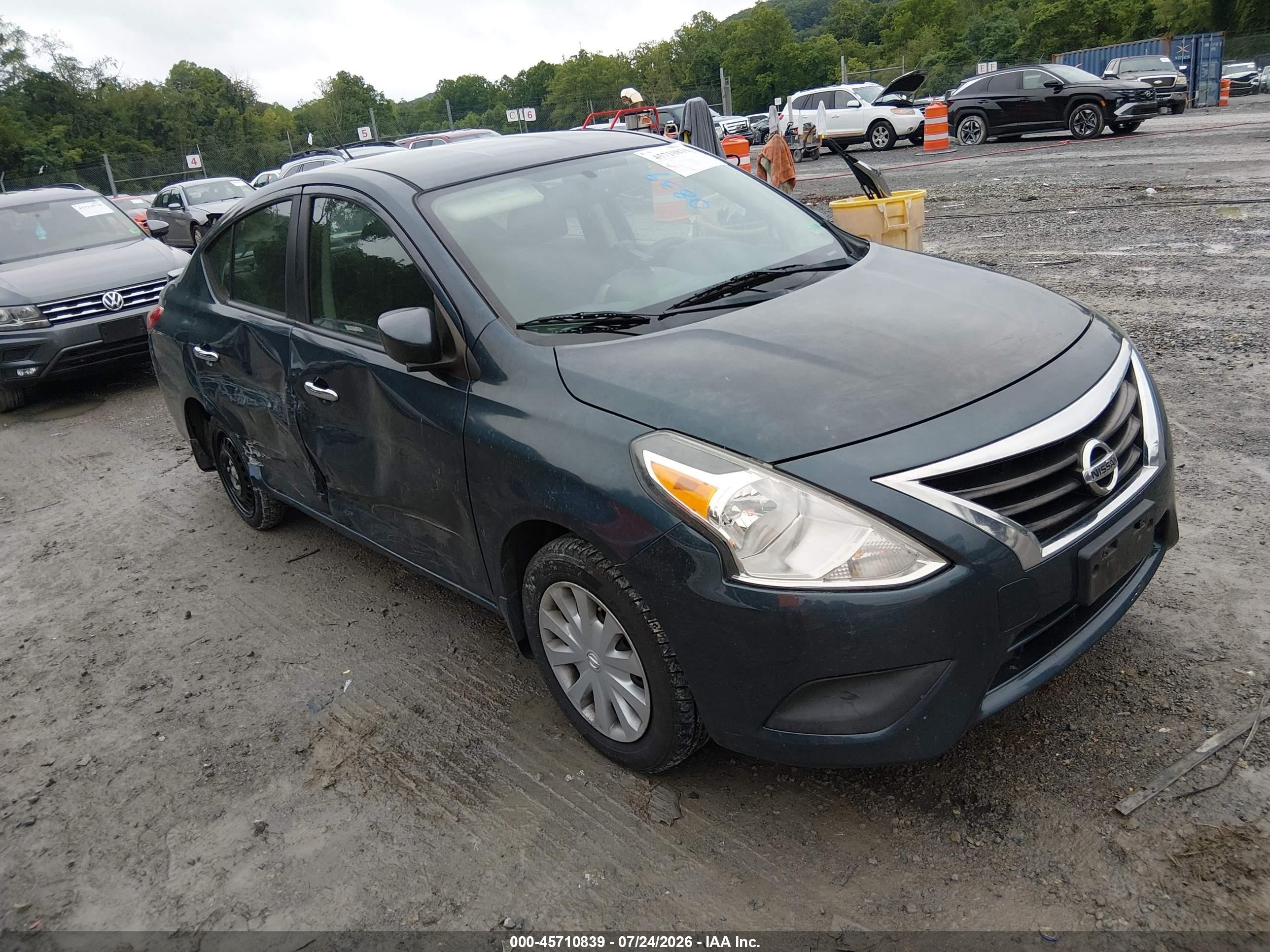 2015 Nissan Versa 1.6 Sv Blue vin: 3N1CN7AP2FL943542